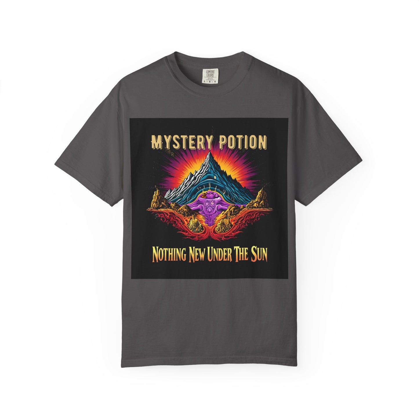 Mystical Graphic T-Shirt, "Nothing New Under The Sun" Vintage Aura Tee, Unisex Casual Wear, Unique Gift for Nature Lovers, Festival Essentials, Eco-Friendly Fashion