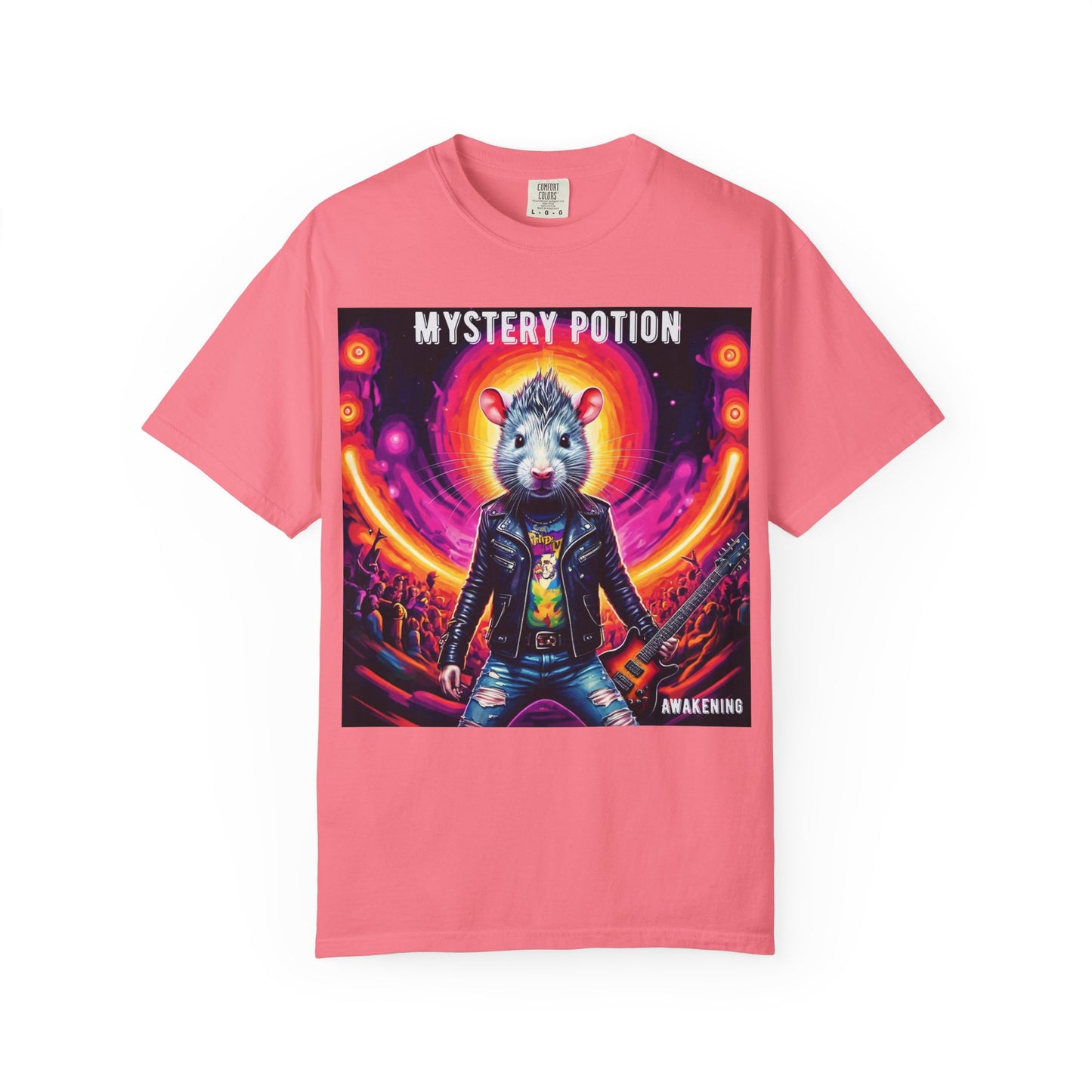 Mystical Hamster Graphic Tee | Unisex Edgy T-Shirt, Perfect for Festivals, Concerts, Gifts, Casual Wear, and Parties