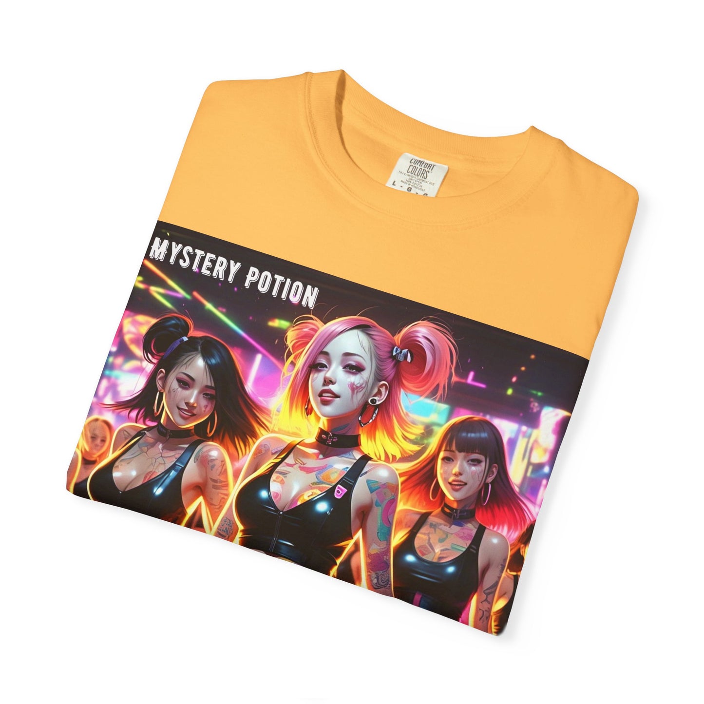 Mystery Potion Unisex T-Shirt, Trendy Graphic Tee for Women, Summer Festival Shirt, Edgy Streetwear, Gifts for Gamers, Cool Casual Wear