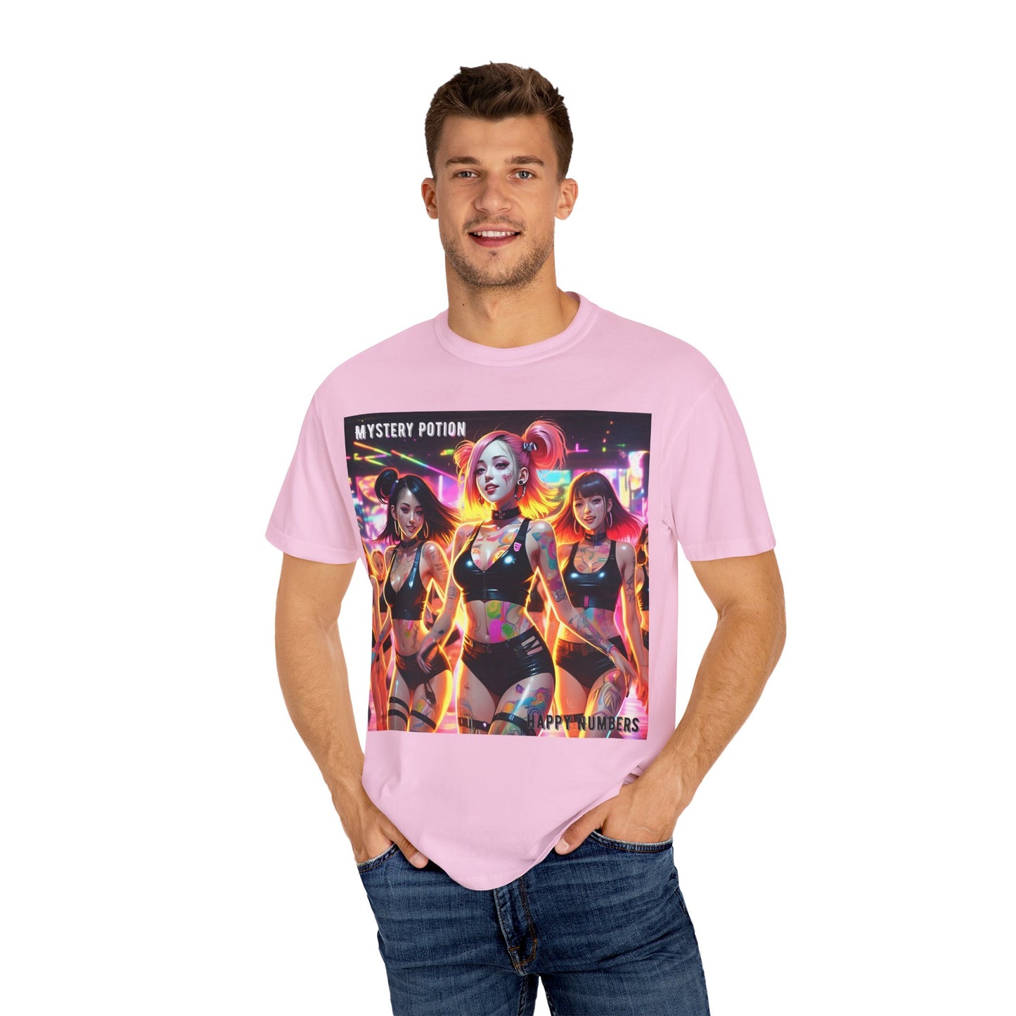 Mystery Potion Unisex T-Shirt, Trendy Graphic Tee for Women, Summer Festival Shirt, Edgy Streetwear, Gifts for Gamers, Cool Casual Wear