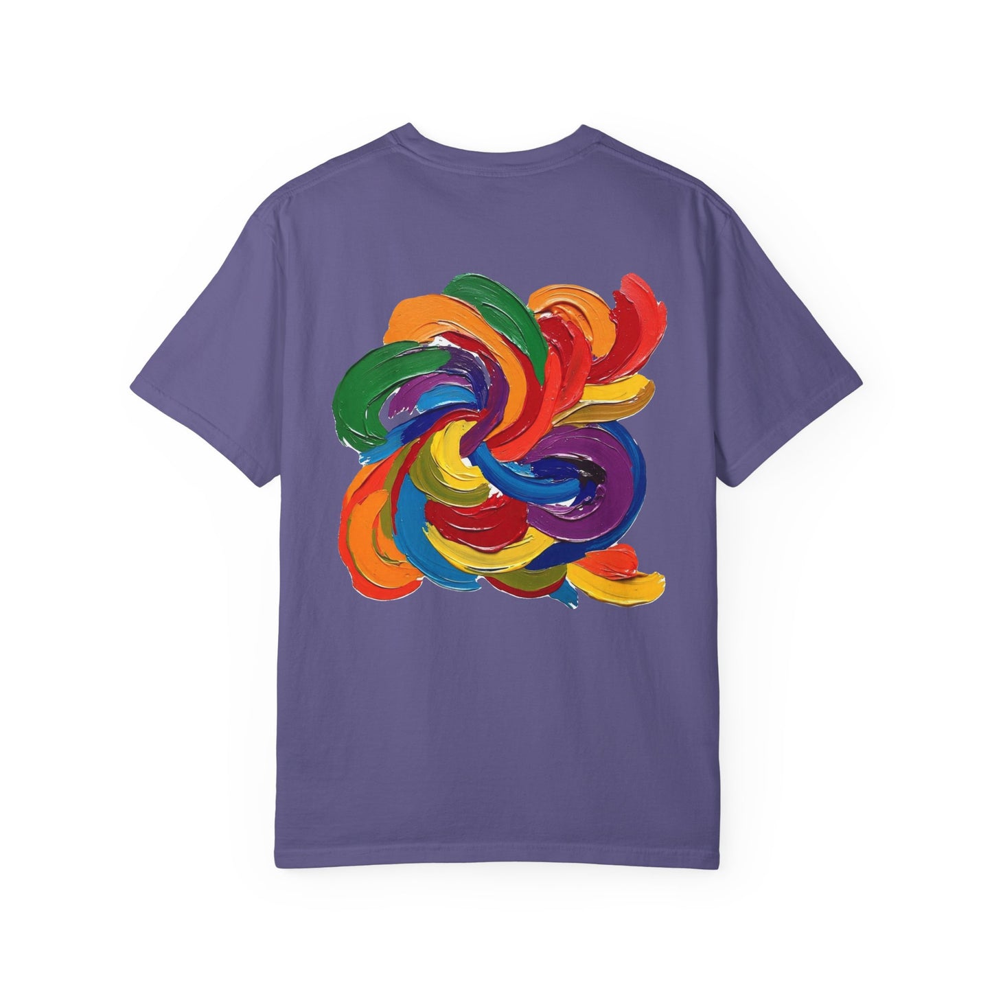 Colorful Swirl Unisex T-Shirt, Vibrant Art Tee, Casual Wear, Gift for Artists, Statement Shirt, Summer Outfit