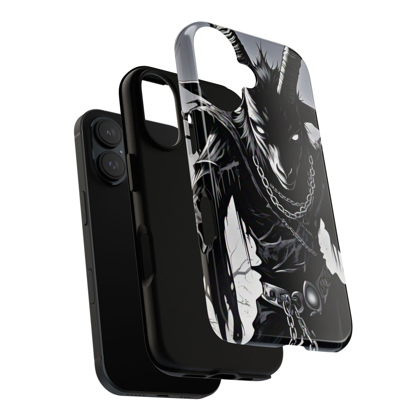 GOAT of Goth Tough Cases - Unique Artistic Phone Case, Dark Fantasy Style, Gift Idea for Gamers, Protection & Style for Everyday Use, Phone Accessory