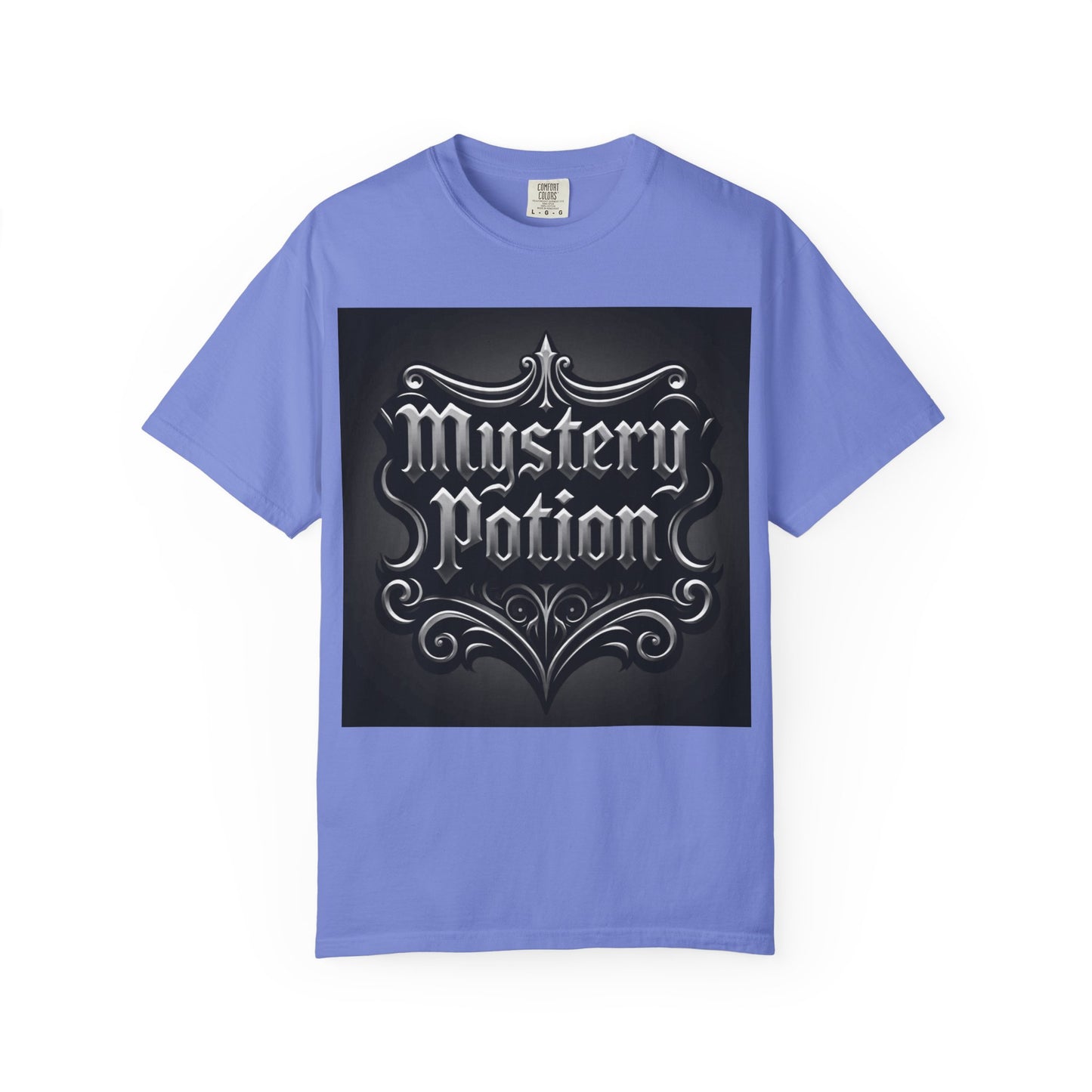 Mystery Potion Unisex Garment-Dyed T-shirt | Halloween Costume Shirt, Casual Wear, Themed Party Tee, Gift for Mystery Lovers