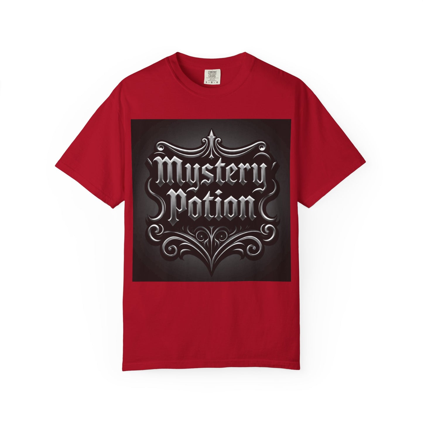 Mystery Potion Unisex Garment-Dyed T-shirt | Halloween Costume Shirt, Casual Wear, Themed Party Tee, Gift for Mystery Lovers