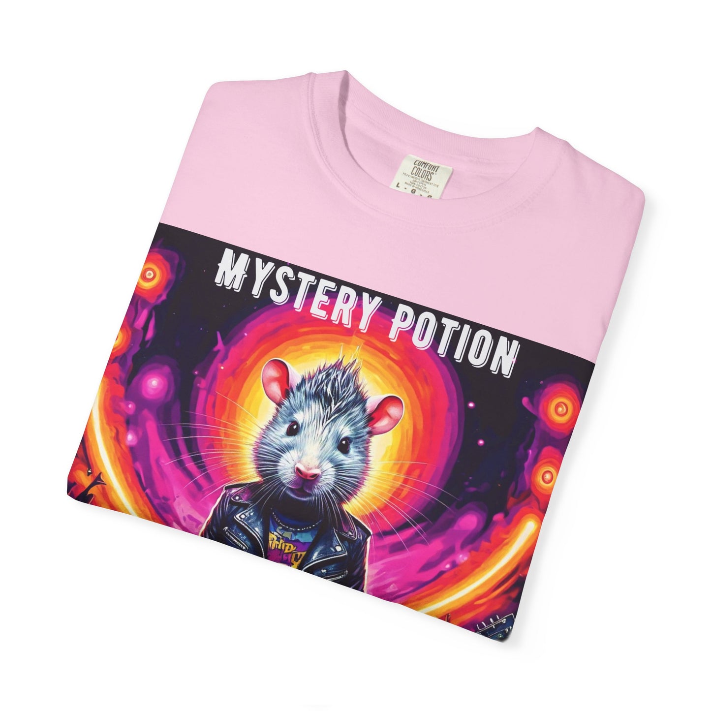 Mystical Hamster Graphic Tee | Unisex Edgy T-Shirt, Perfect for Festivals, Concerts, Gifts, Casual Wear, and Parties