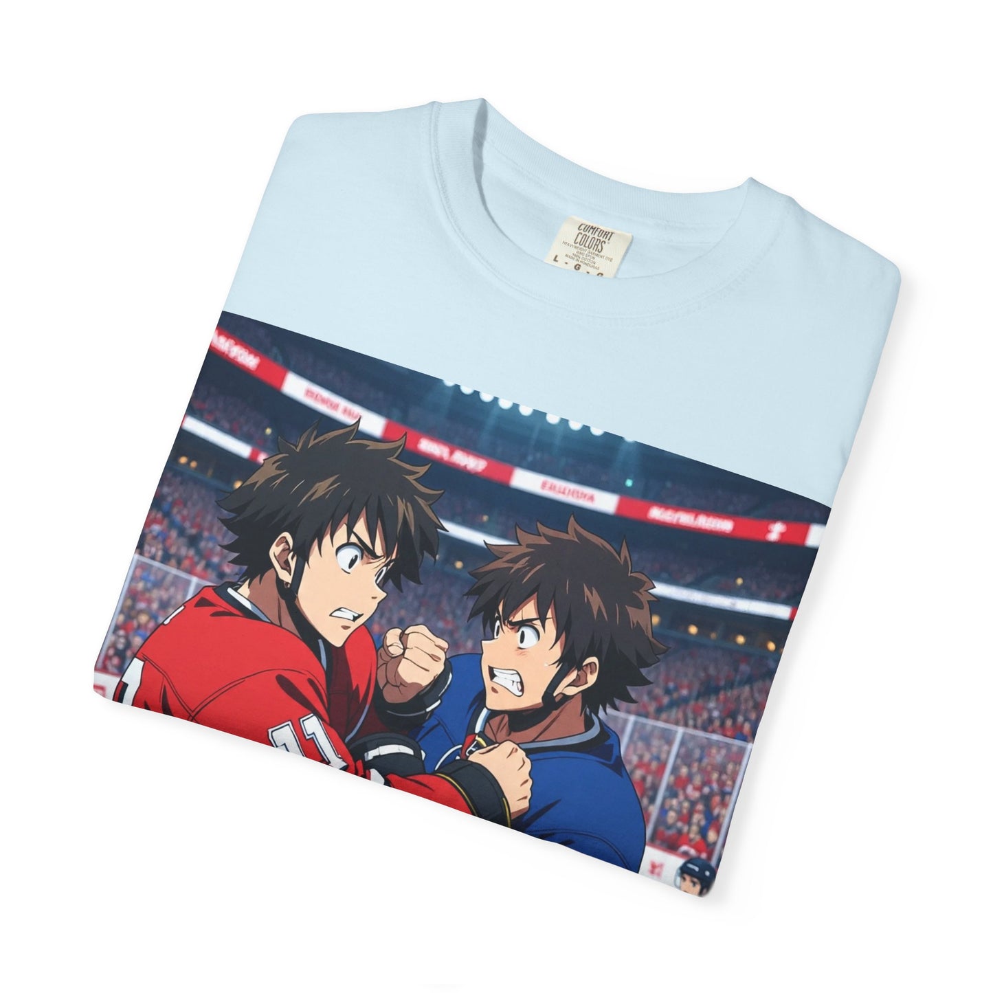 Hockey Fight T-Shirt | Unisex Vintage Graphic Tee | Perfect for Gamers | Gift for Fans | Casual Wear | Anime Rivalry Streetwear