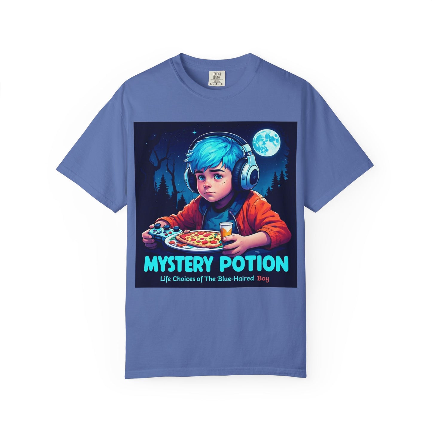 Mystery Potion T-shirt, Gamer Tee, Unisex Graphic Tee, Quirky Gift, Unique Design, Retro Vibe