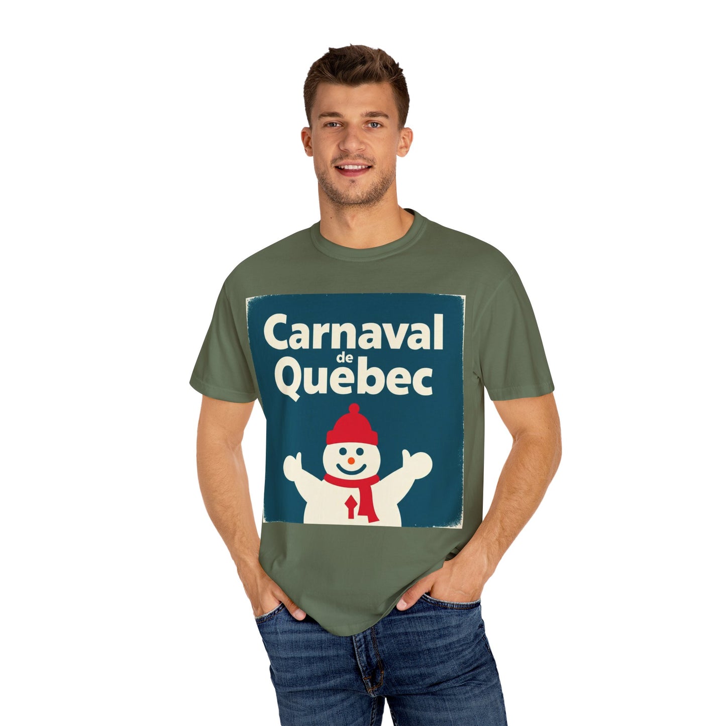 Quebec Carnaval Unisex T-Shirt, Winter Festival Tee, Handmade Vacation Souvenir, Holiday Gift Apparel, Quebec Celebration Shirt