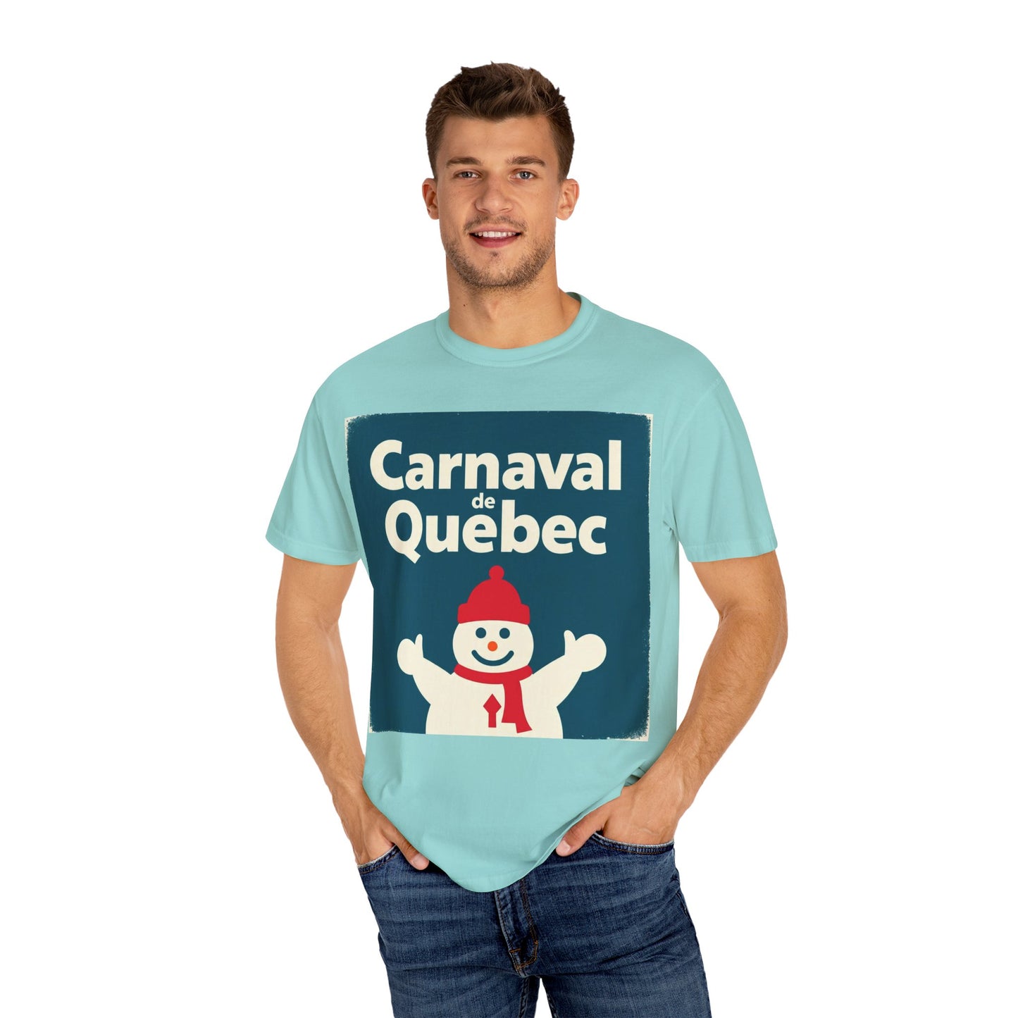 Quebec Carnaval Unisex T-Shirt, Winter Festival Tee, Handmade Vacation Souvenir, Holiday Gift Apparel, Quebec Celebration Shirt