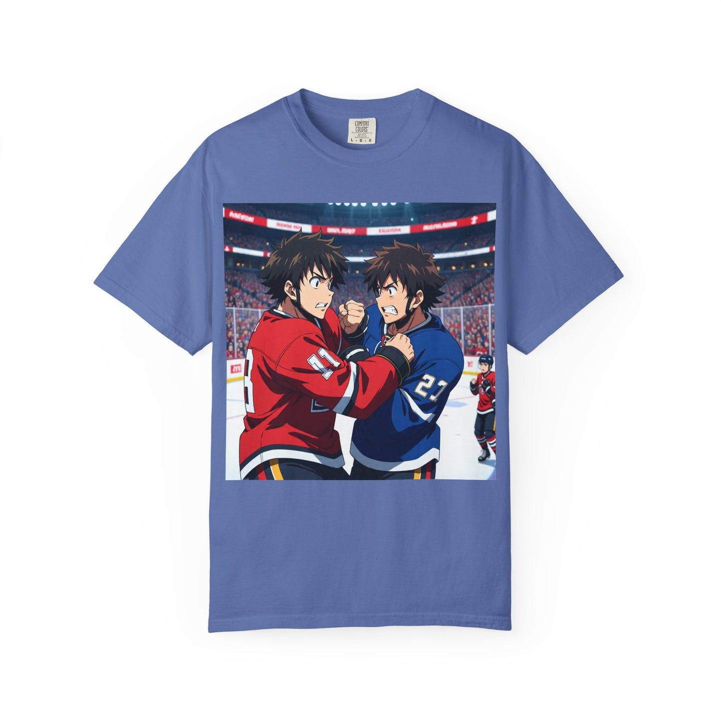 Hockey Fight T-Shirt | Unisex Vintage Graphic Tee | Perfect for Gamers | Gift for Fans | Casual Wear | Anime Rivalry Streetwear