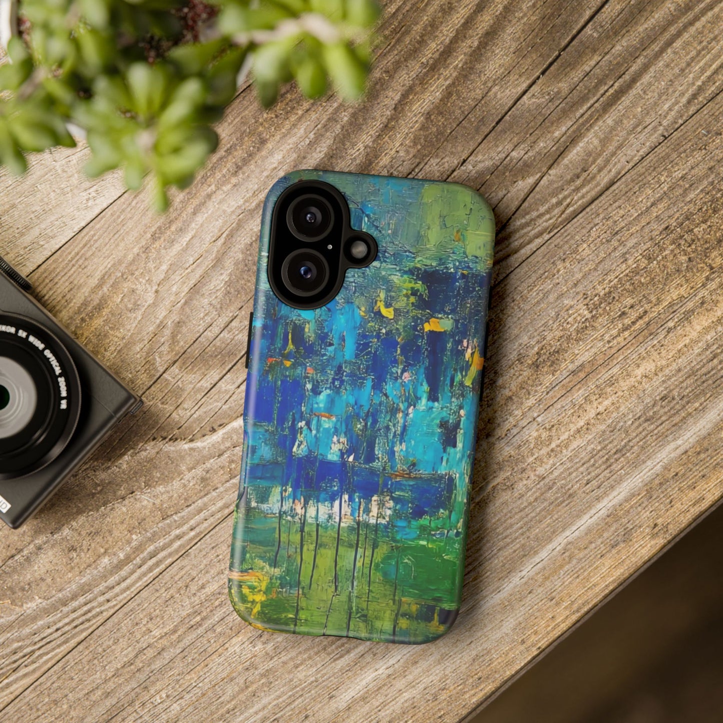 Artistic Phone Case, Colorful Protective Cover, Unique Smartphone Accessory, Trendy Gift for Tech Lovers, Vibrant Artwork Case