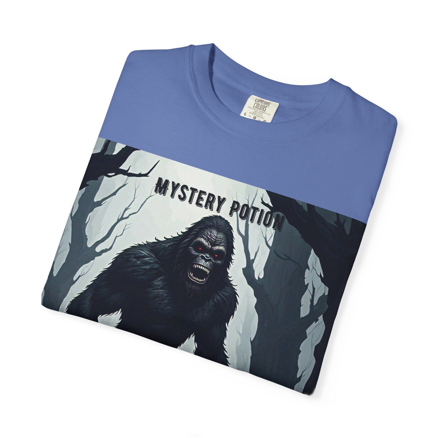 Bigfoot by Mystery Potion T-shirt, Unisex Statement Tee, Gift for Nature Lovers, Outdoor Adventure Shirt, Fun Graphic Tee