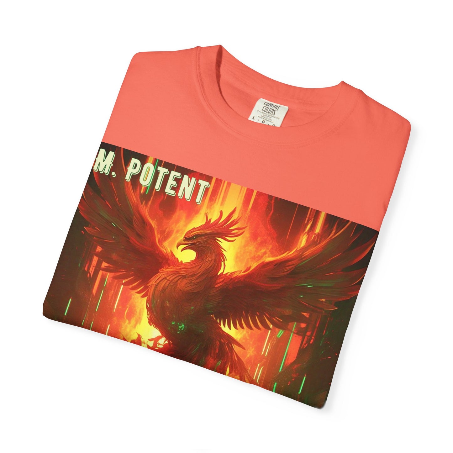'I'm Rising Up' by M. Potent, Phoenix Rising Unisex T-shirt, Motivational Graphic Tee, Gift for Art Lovers, Inspirational Shirt, Trendy Fashion