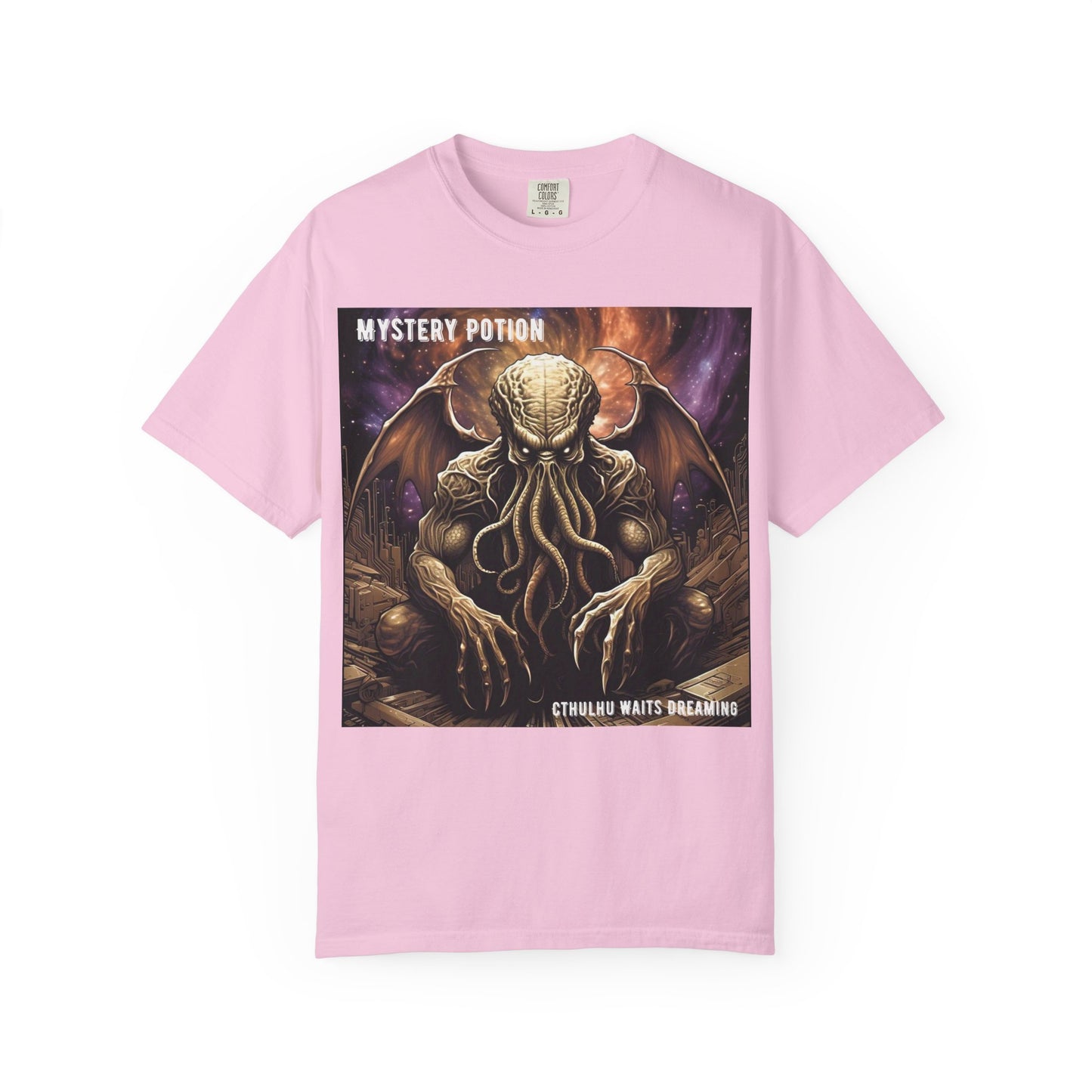 Mystery Potion Unisex T-Shirt, Cthulhu Inspired Tee, Gothic Apparel, Witchy Clothing, Halloween Outfit, Fantasy Fan Gift