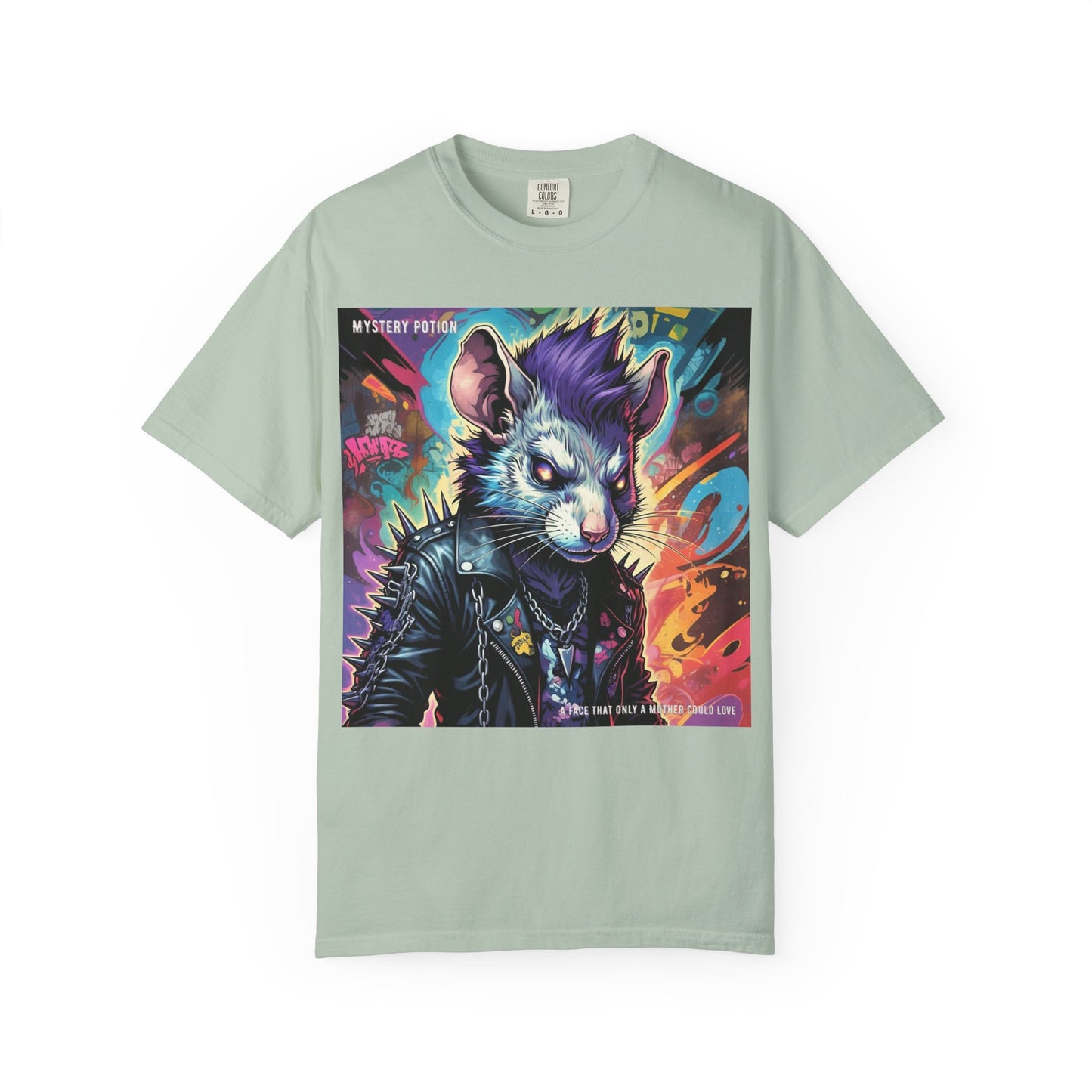 Punk Rock Rodent T-Shirt, Unisex Graphic Tee, Edgy Casual Wear, Alternative Fashion, Gift for Music Lovers, Festival Apparel