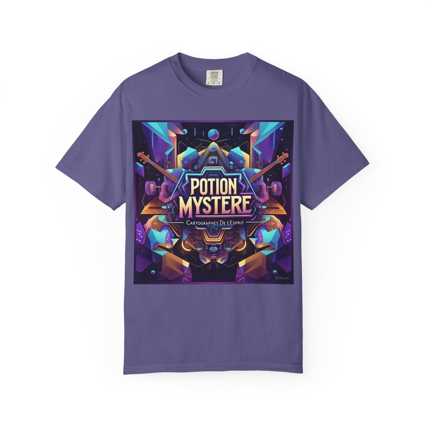 Potion Mystere Graphic Tee, Artistic Unisex Shirt, Handmade Gift, Festival Apparel, Unique Art T-shirt