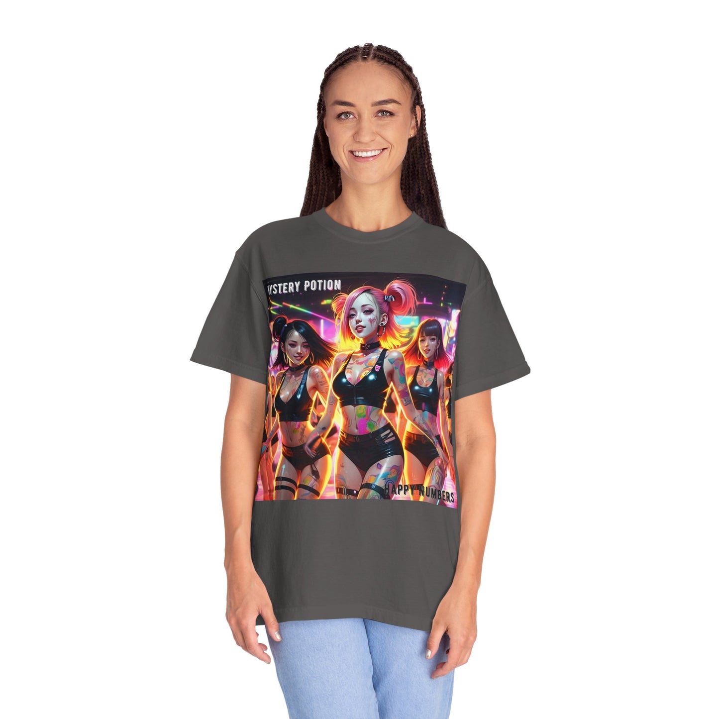 Mystery Potion Unisex T-Shirt, Trendy Graphic Tee for Women, Summer Festival Shirt, Edgy Streetwear, Gifts for Gamers, Cool Casual Wear