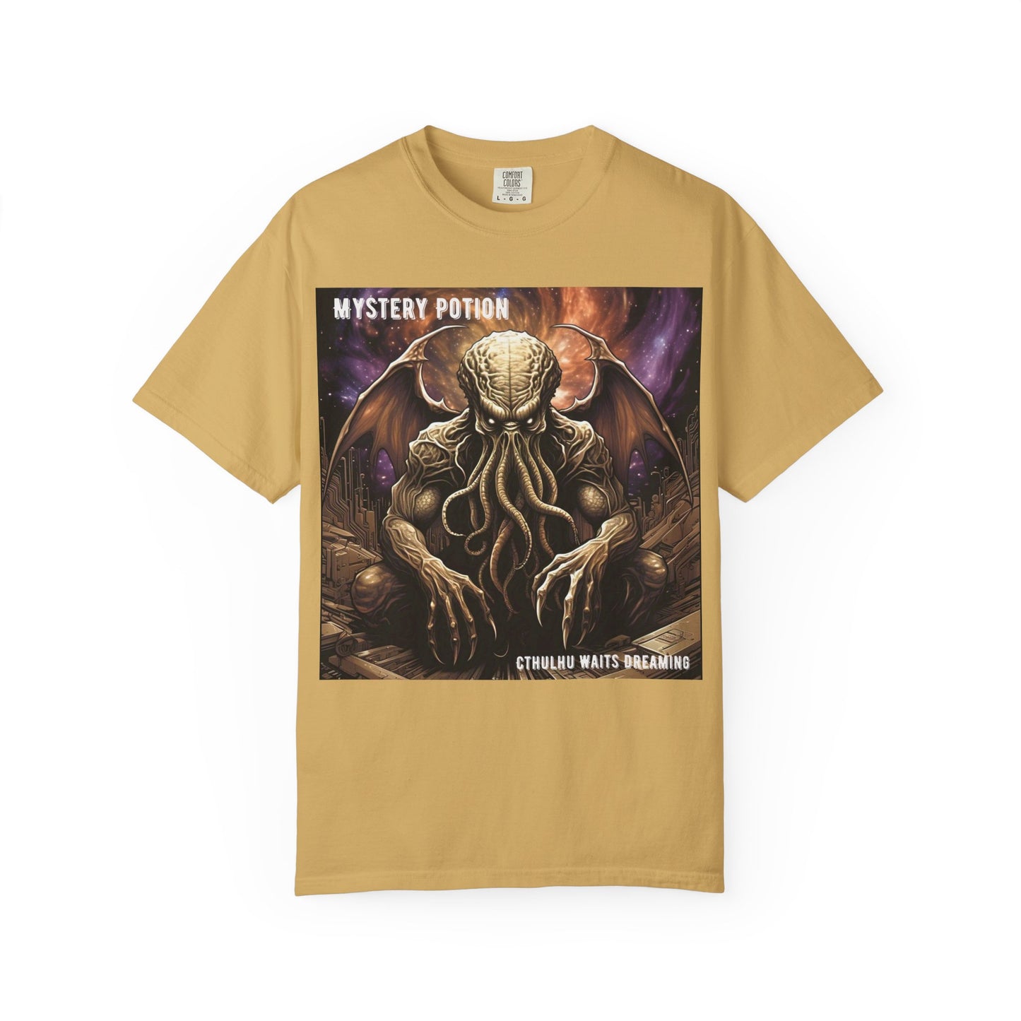 Mystery Potion Unisex T-Shirt, Cthulhu Inspired Tee, Gothic Apparel, Witchy Clothing, Halloween Outfit, Fantasy Fan Gift