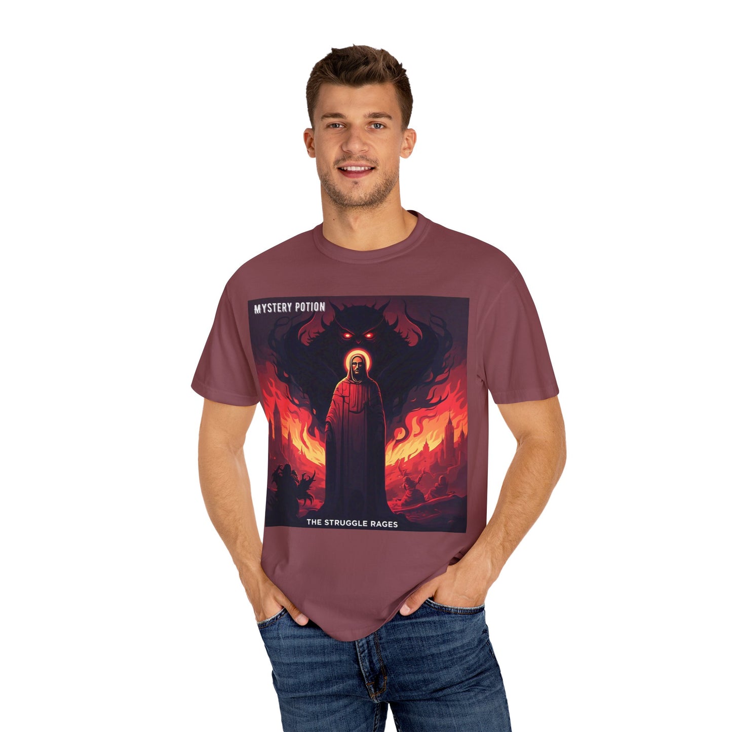 Mystical Struggle Graphic Tee - Perfect for Fans of Fantasy, Unique Gift, Casual Wear, Unisex T-shirt, Graphic Art Clothing