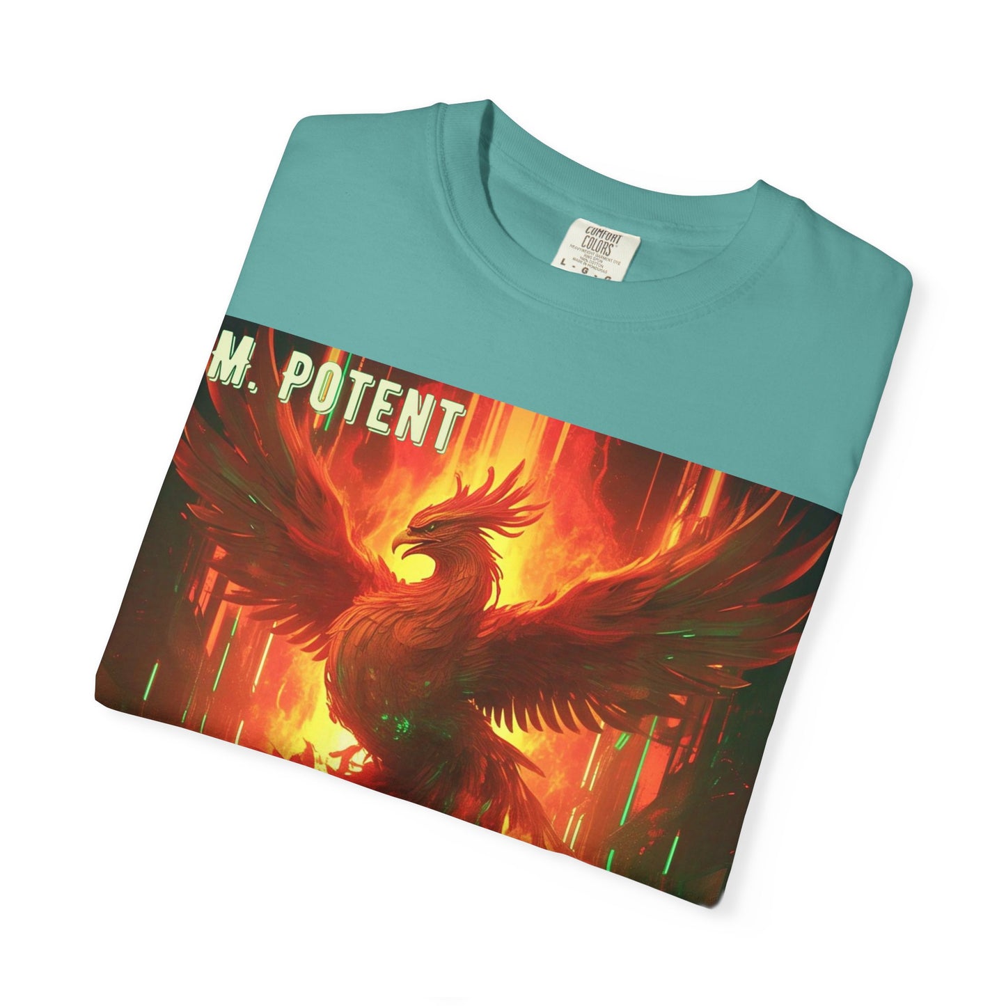 'I'm Rising Up' by M. Potent, Phoenix Rising Unisex T-shirt, Motivational Graphic Tee, Gift for Art Lovers, Inspirational Shirt, Trendy Fashion