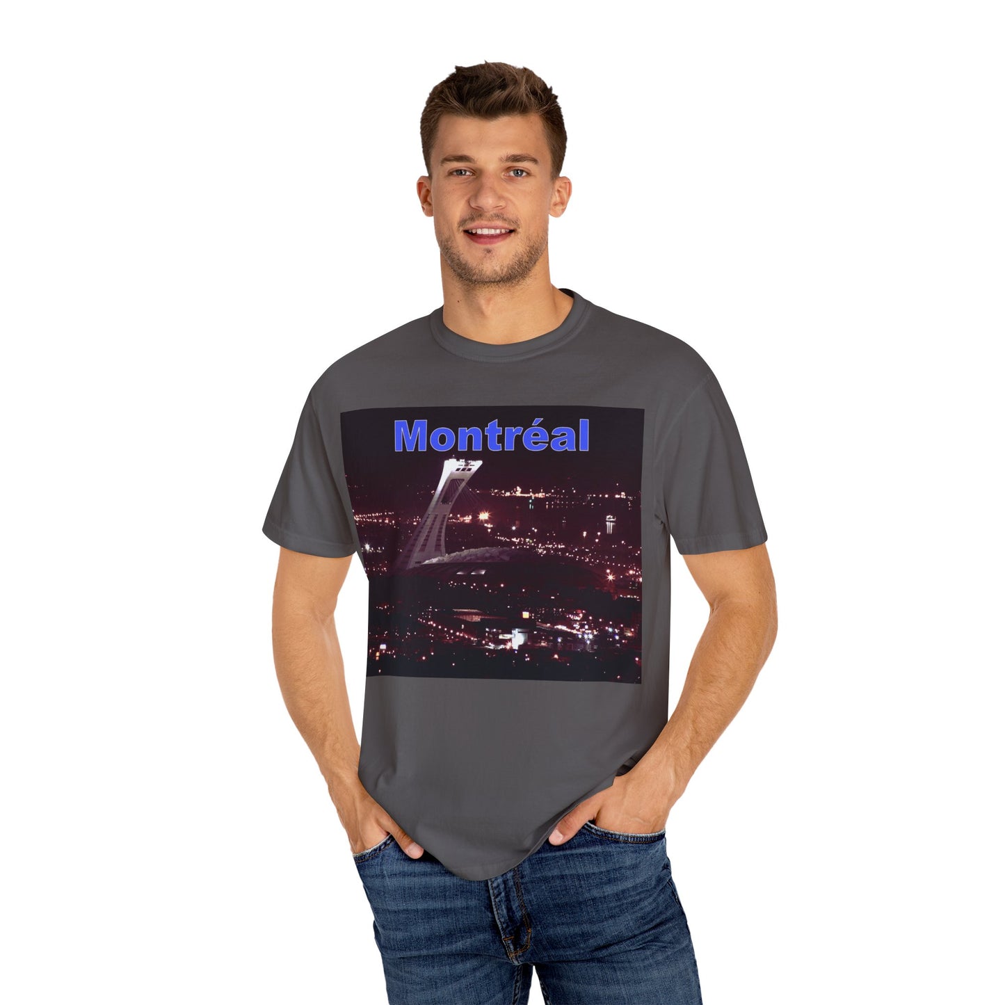 Montreal Night Skyline Unisex T-Shirt, City Love Tee, Travel Shirt, Gift for Her, Vintage Graphic Top