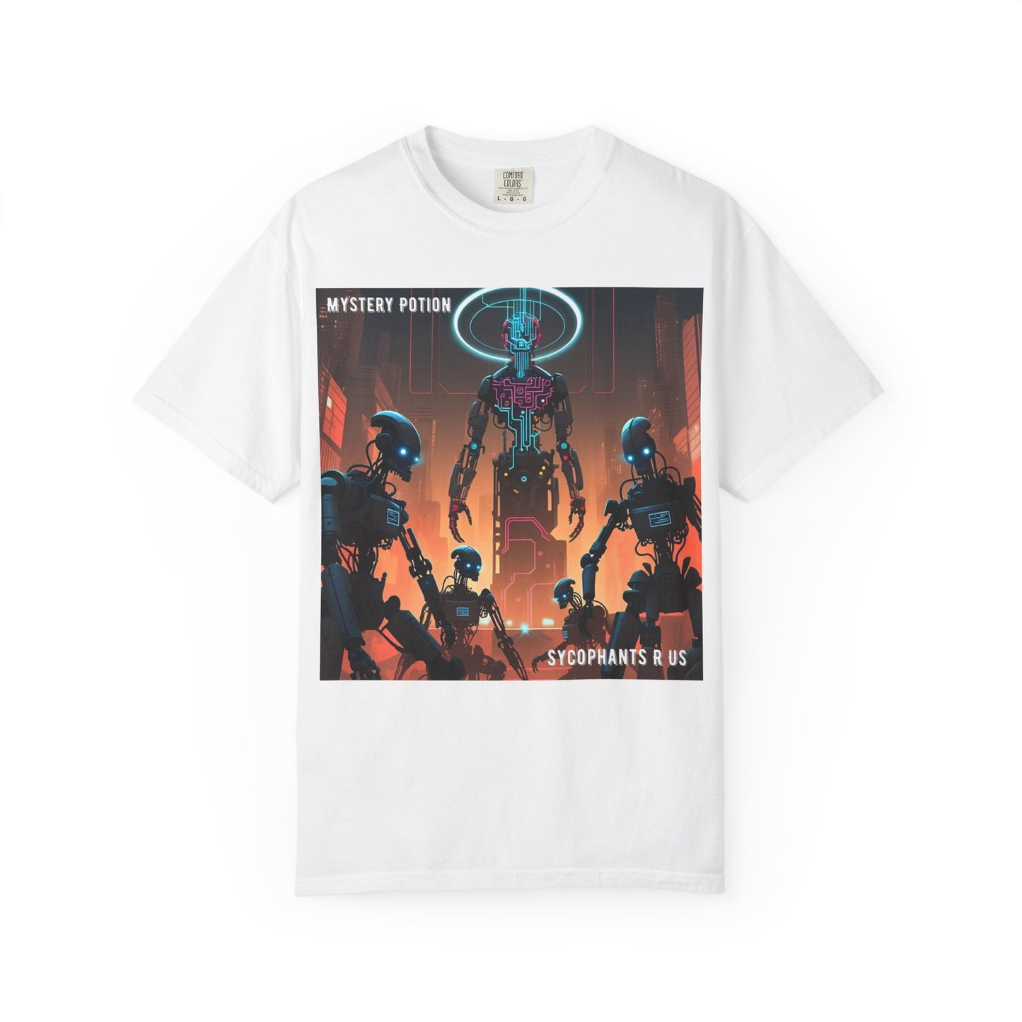Retro Sci-Fi Graphic T-Shirt, Unisex Casual Tee, Cyberpunk Art Shirt, Gift for Nerds, Vintage Style Tee