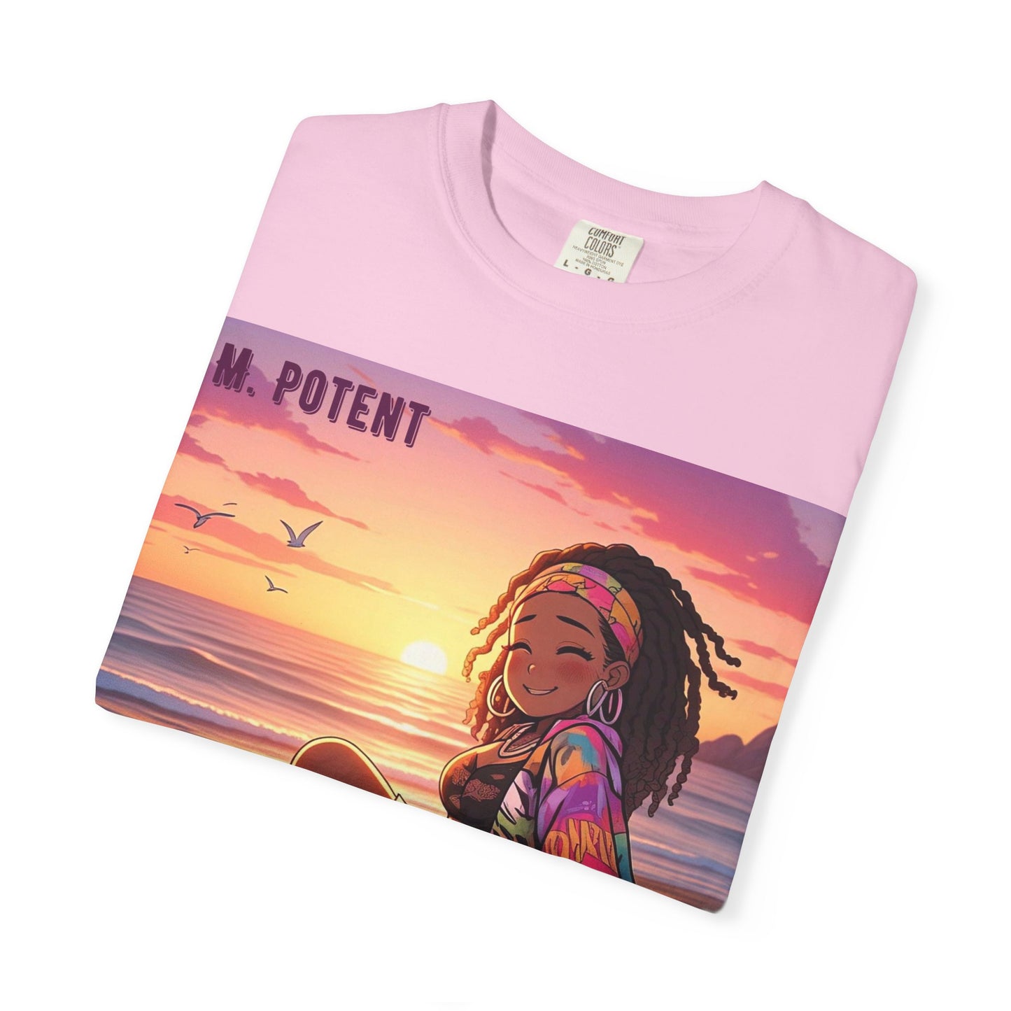 'Now You're Speaking My Language' by M. Potent, Beach Vibes Unisex Garment-Dyed T-shirt, Summer Apparel, Chill T-shirt, Vacation Wear, Perfect Gift for Sun Lovers, Graphic Tee