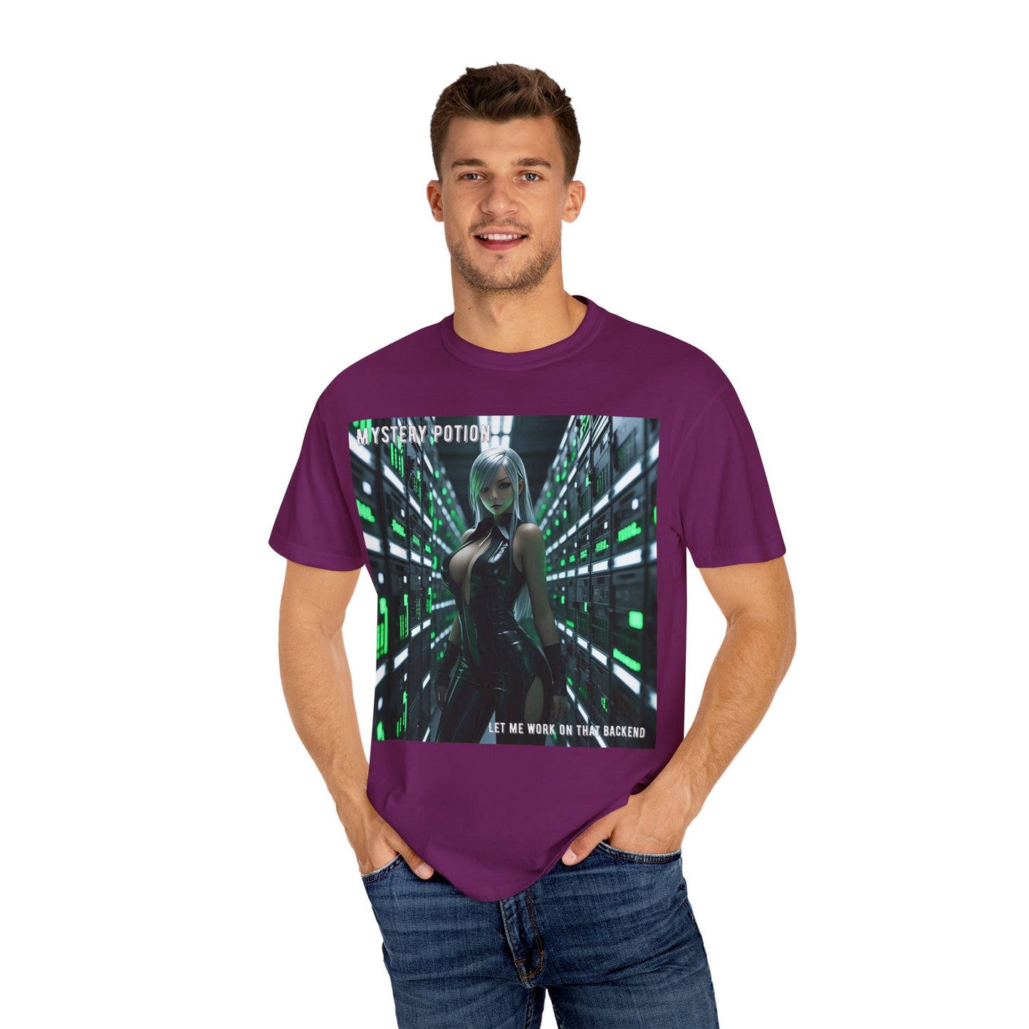 Mystery Potion Unisex T-Shirt, Gamer Tee, Backend Developer Gift, Fun Tech Graphic Shirt, Casual Outfit, Birthday Present