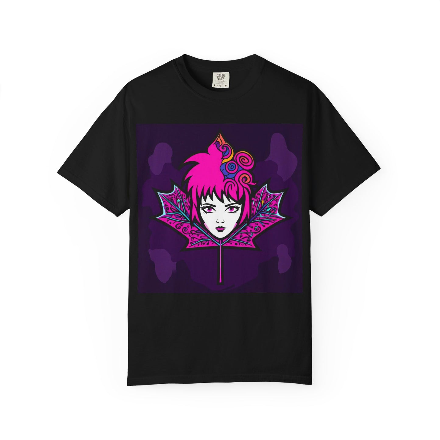 Emily The Maple Leaf Vibrant Graphic Tee: Retro Pop Art T-Shirt, Unique Gift, Casual Wear, Festival Fashion, Fun Style, Unisex Apparel