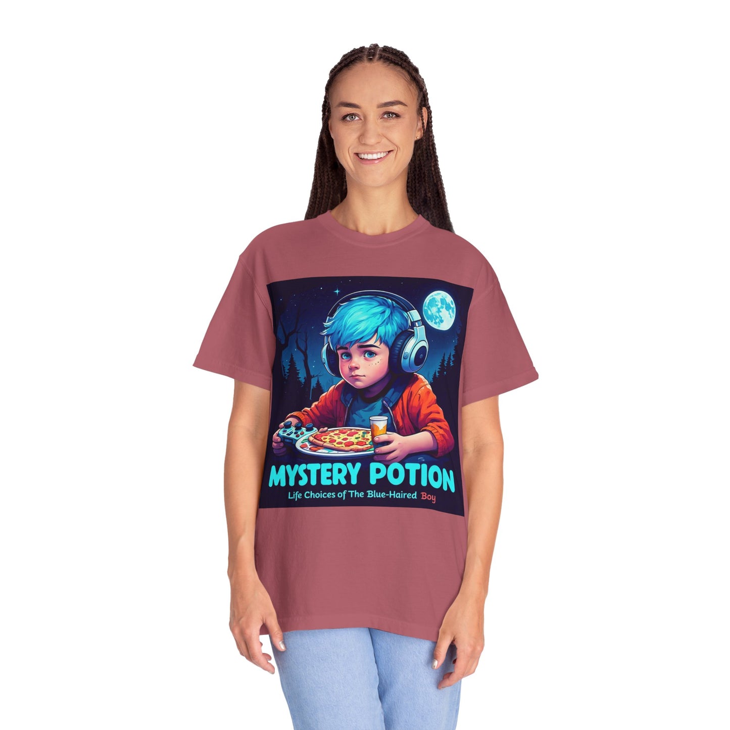 Mystery Potion T-shirt, Gamer Tee, Unisex Graphic Tee, Quirky Gift, Unique Design, Retro Vibe