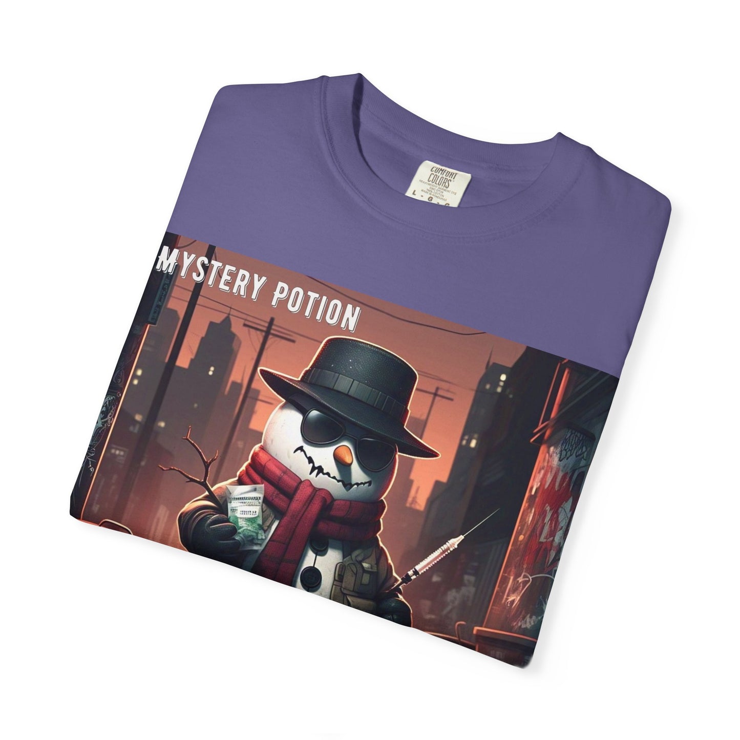 Frosty The Snowman by Mystery Potion, Parody T-Shirt | Unisex Holiday Tee, Winter Decoration, Gift for Christmas, Cozy Casual Style, Fun Snowman Design