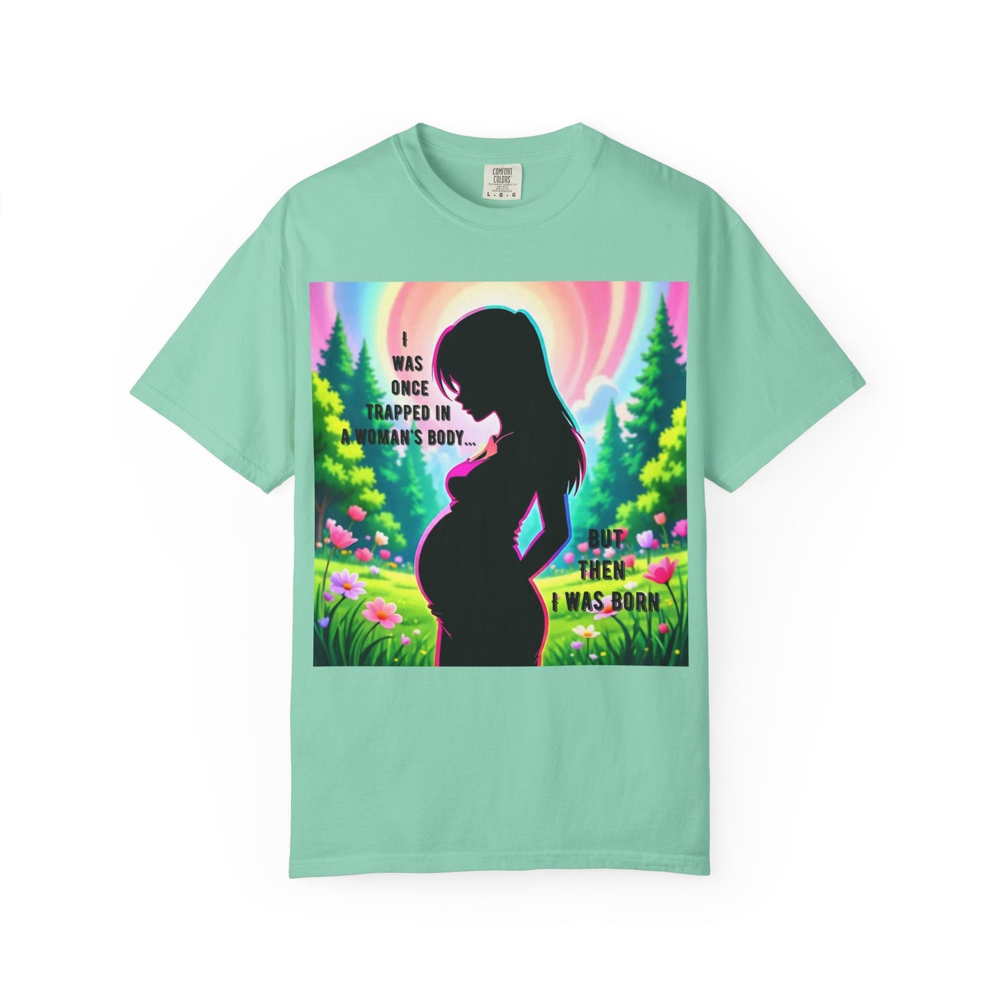 Maternity T-Shirt: I Was Once Trapped in Mom's Body, Pregnancy Gift, Baby Shower Shirt, Unisex Tee for Moms, Expecting Mothers
