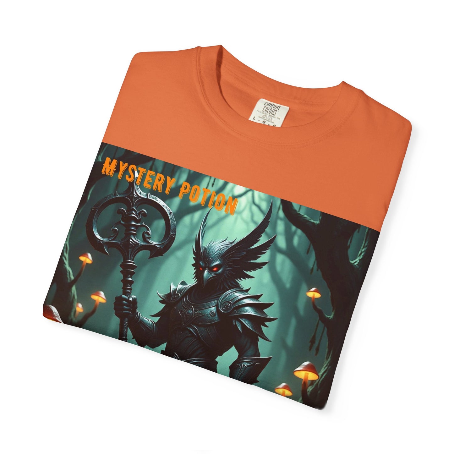 Mystical Āv-Maker Unisex Garment-Dyed T-shirt, Fantasy Apparel, Gift for Gamers, Witchy T-shirt, Mystery Potion Design, Unisex Tee
