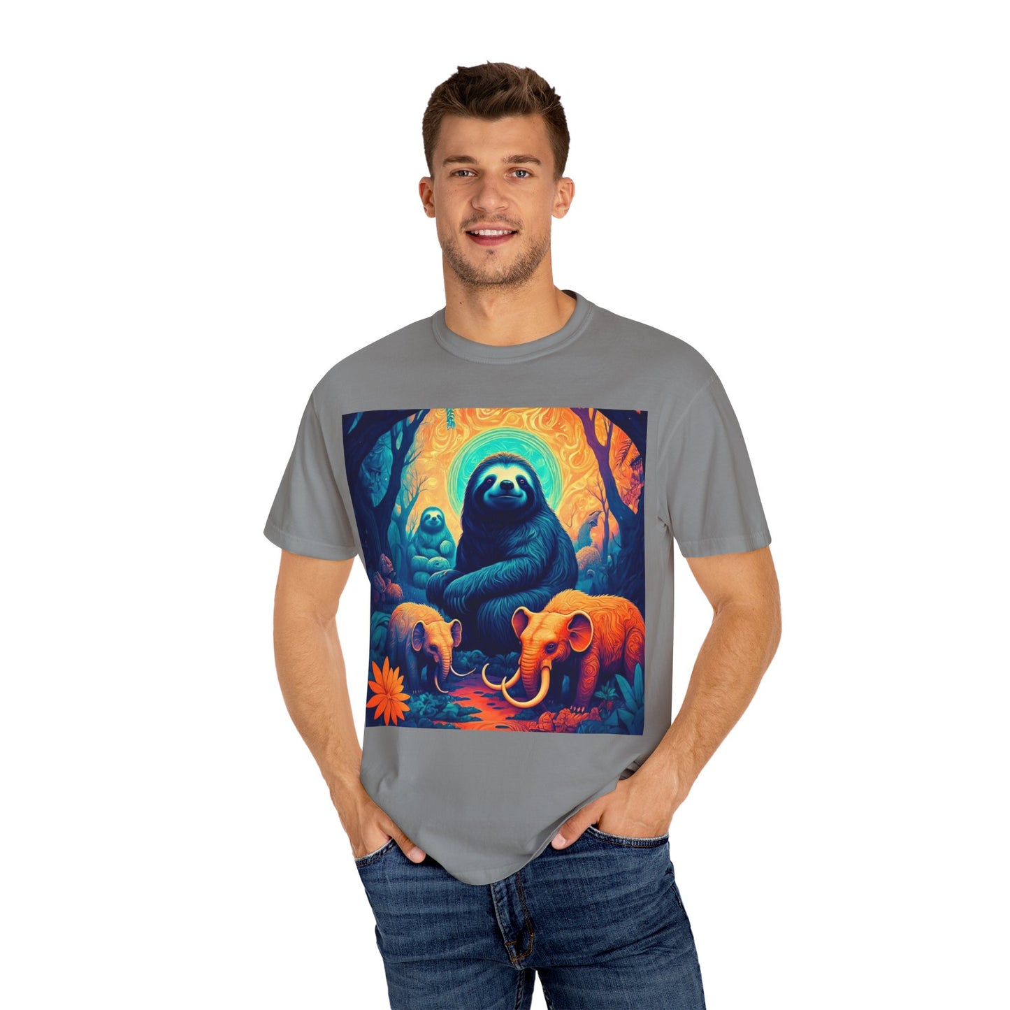 Vibrant Wildlife T-Shirt - Unisex Garment-Dyed Tee, Nature Lover Gift, Animal Art Shirt, Eco-Friendly Fashion, Summer Essentials