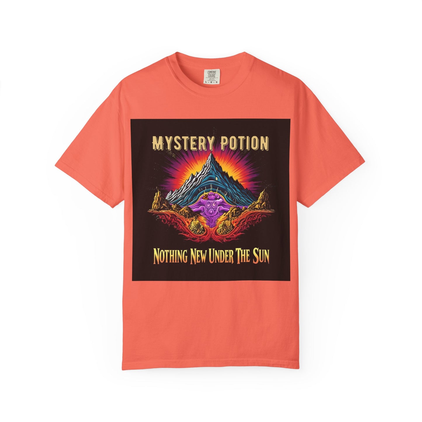 Mystical Graphic T-Shirt, "Nothing New Under The Sun" Vintage Aura Tee, Unisex Casual Wear, Unique Gift for Nature Lovers, Festival Essentials, Eco-Friendly Fashion