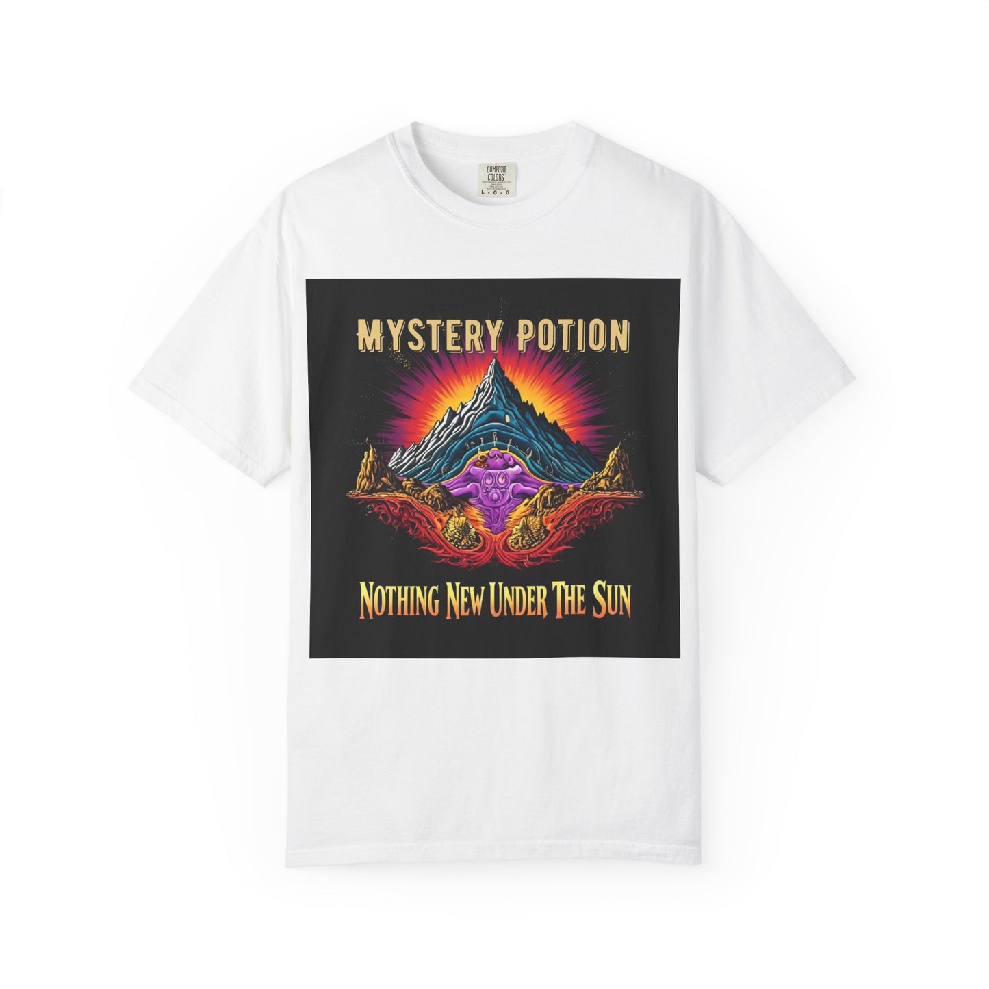 Mystical Graphic T-Shirt, "Nothing New Under The Sun" Vintage Aura Tee, Unisex Casual Wear, Unique Gift for Nature Lovers, Festival Essentials, Eco-Friendly Fashion