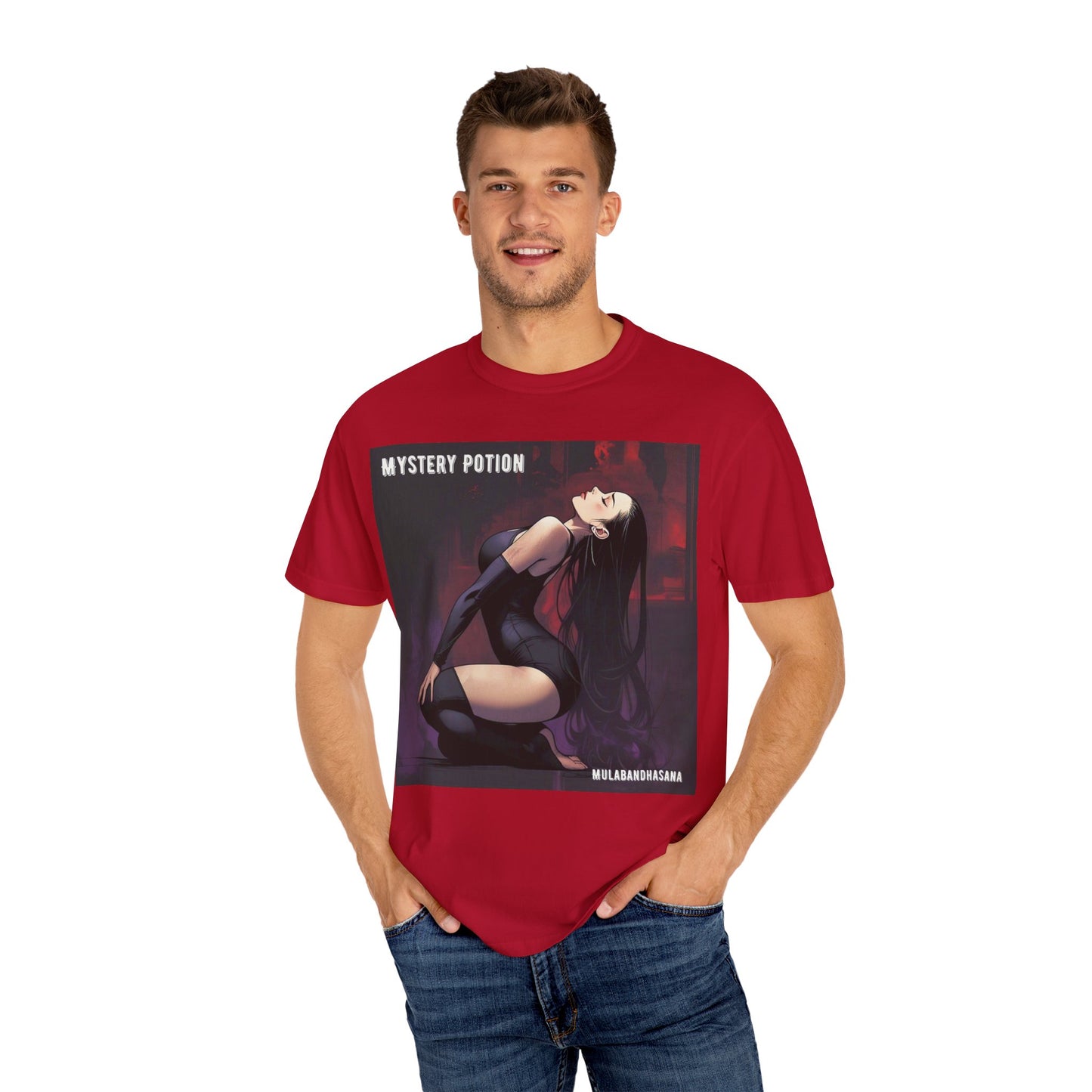 Mystical Mystery Potion Unisex T-Shirt, Yoga Graphic Tee, Unique Gift, Halloween Apparel, Vintage Style, Casual Wear