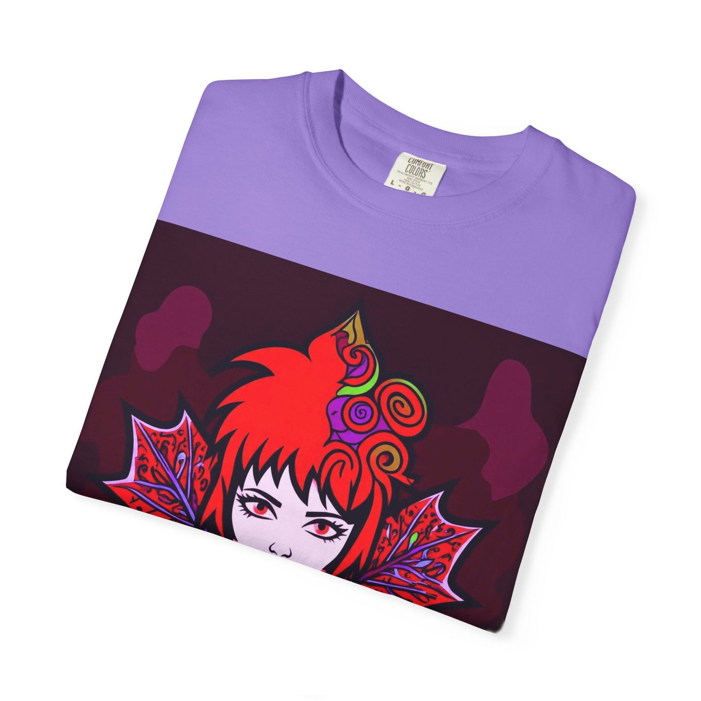 Emily The Maple Leaf Vibrant Art T-Shirt, Bohemian Graphic Tee, Unique Artwear, Gift for Art Lovers, Festival Clothing, Unisex Fashion, Canadian Patriots