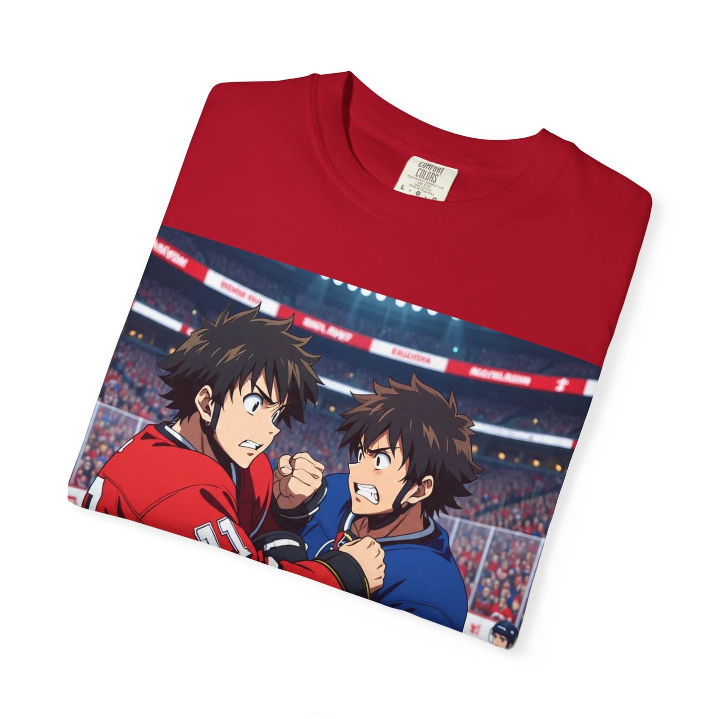 Hockey Fight T-Shirt | Unisex Vintage Graphic Tee | Perfect for Gamers | Gift for Fans | Casual Wear | Anime Rivalry Streetwear