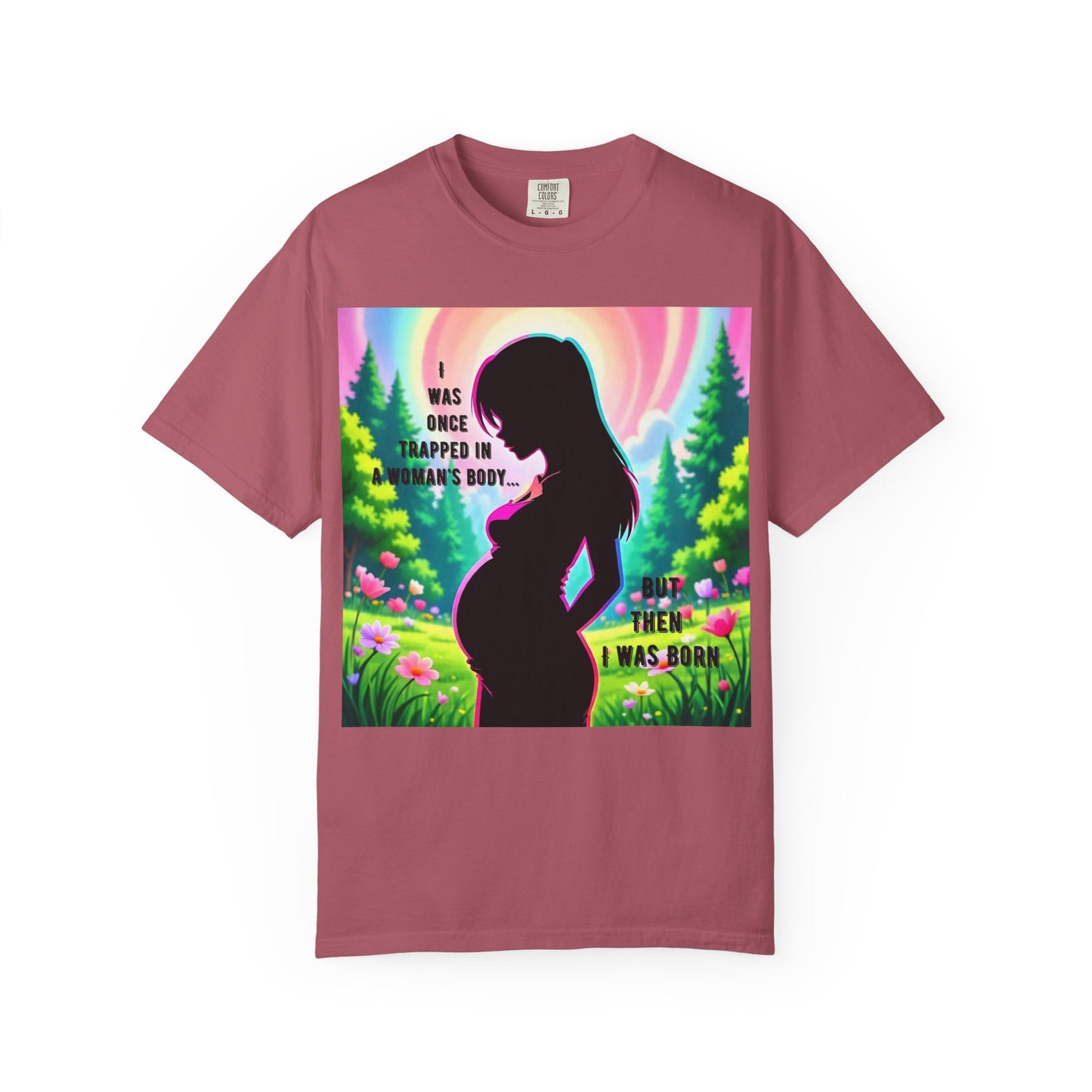 Maternity T-Shirt: I Was Once Trapped in Mom's Body, Pregnancy Gift, Baby Shower Shirt, Unisex Tee for Moms, Expecting Mothers