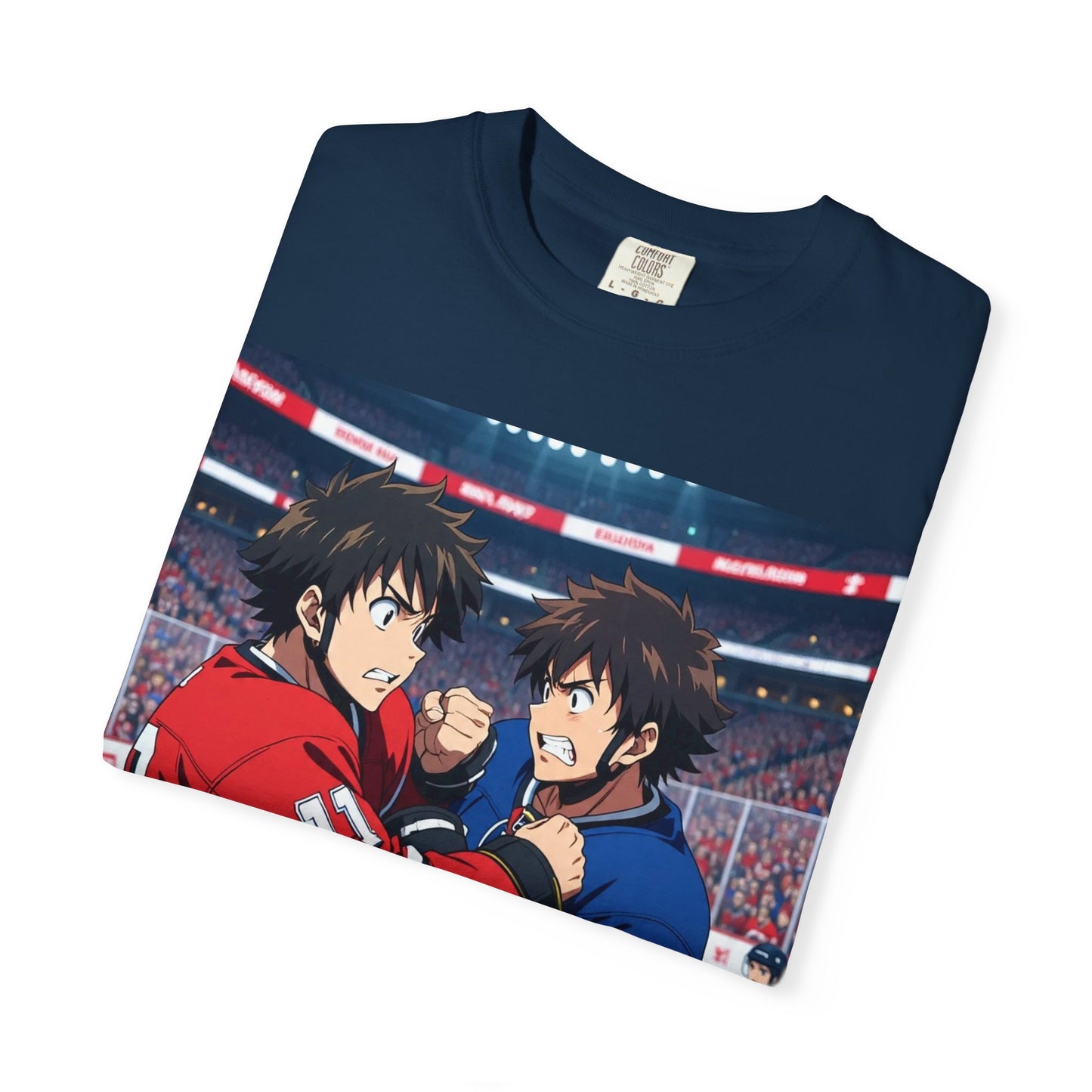 Hockey Fight T-Shirt | Unisex Vintage Graphic Tee | Perfect for Gamers | Gift for Fans | Casual Wear | Anime Rivalry Streetwear