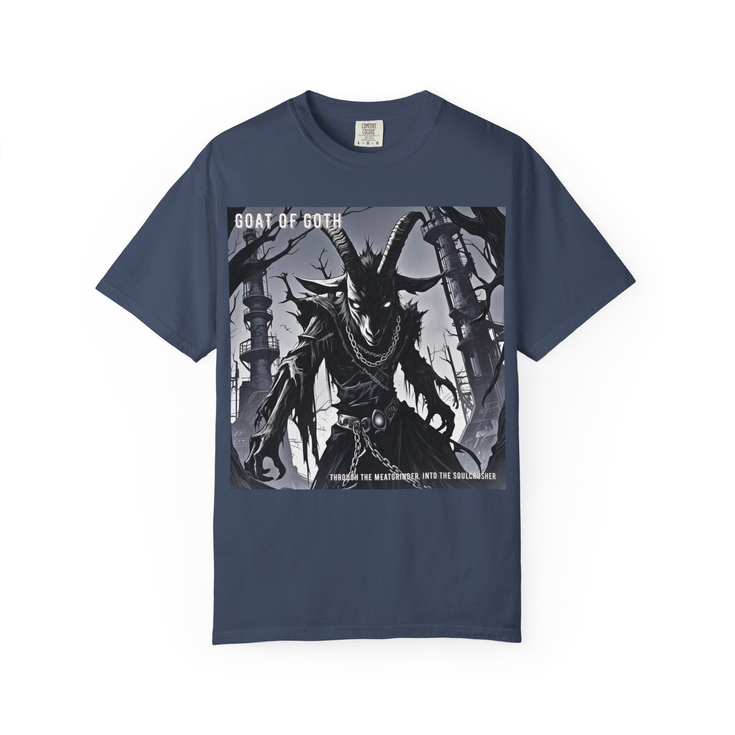 Gothic Graphic T-Shirt, Goat of Goth Tee, Unisex Casual Wear, Alternative Streetwear, Edgy Apparel for Fans, Perfect Gift for Halloween