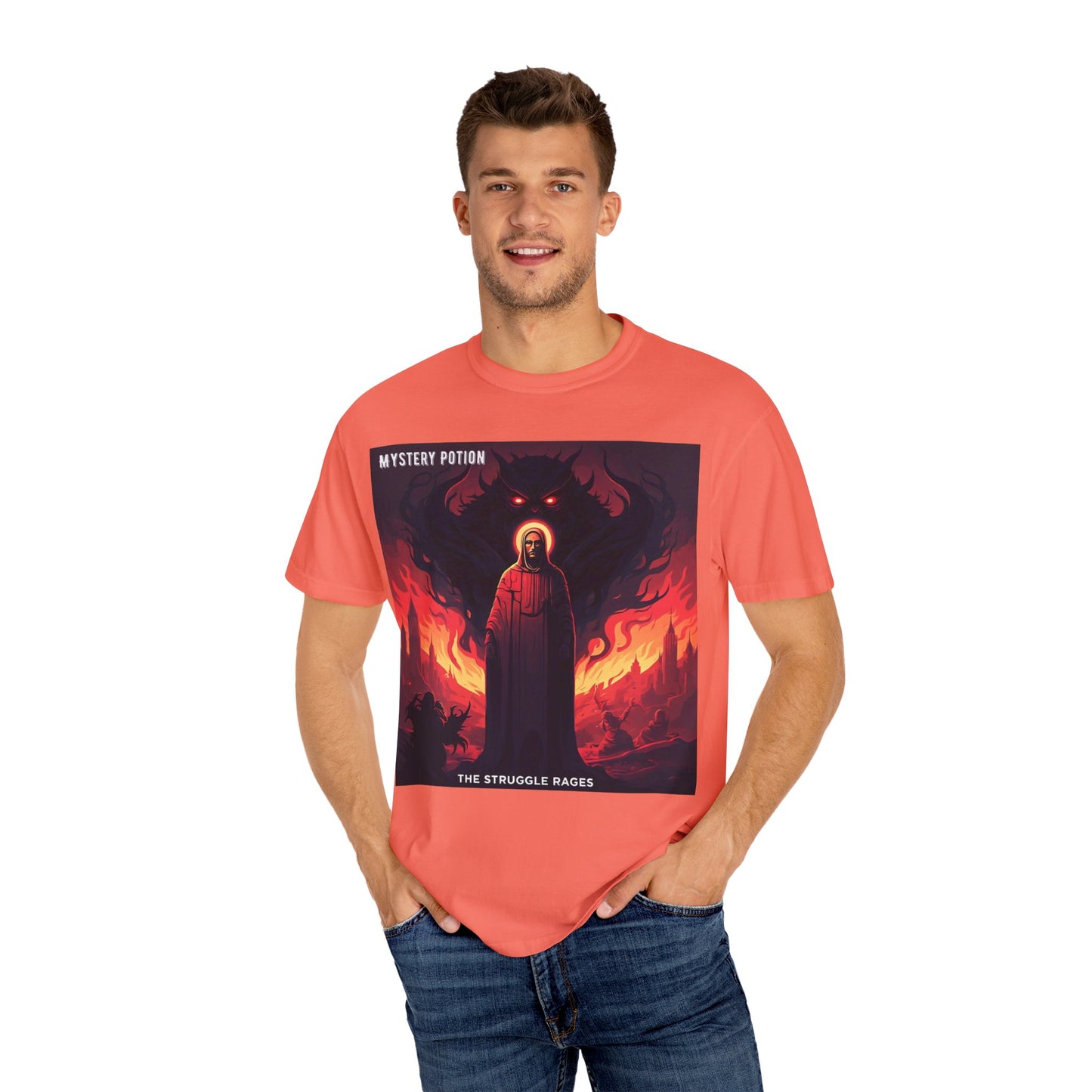 Mystical Struggle Graphic Tee - Perfect for Fans of Fantasy, Unique Gift, Casual Wear, Unisex T-shirt, Graphic Art Clothing