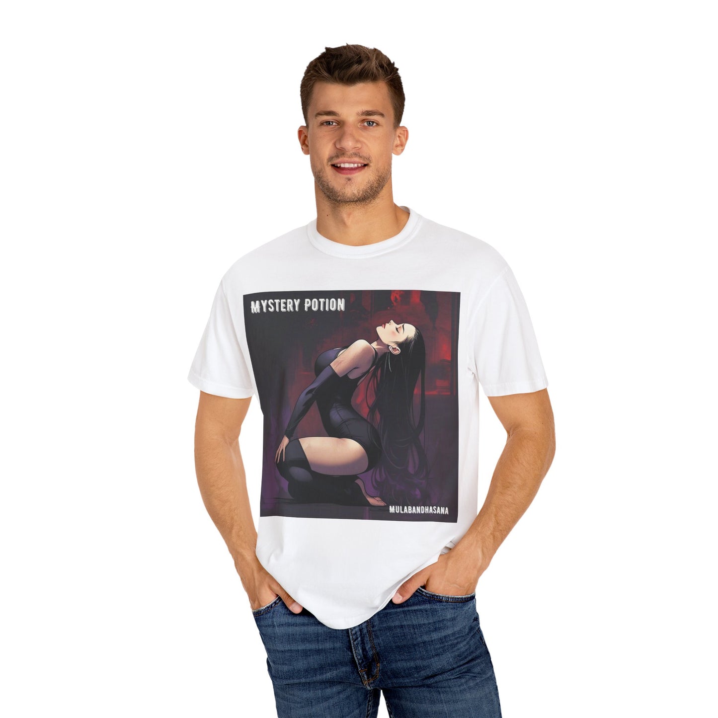 Mystical Mystery Potion Unisex T-Shirt, Yoga Graphic Tee, Unique Gift, Halloween Apparel, Vintage Style, Casual Wear
