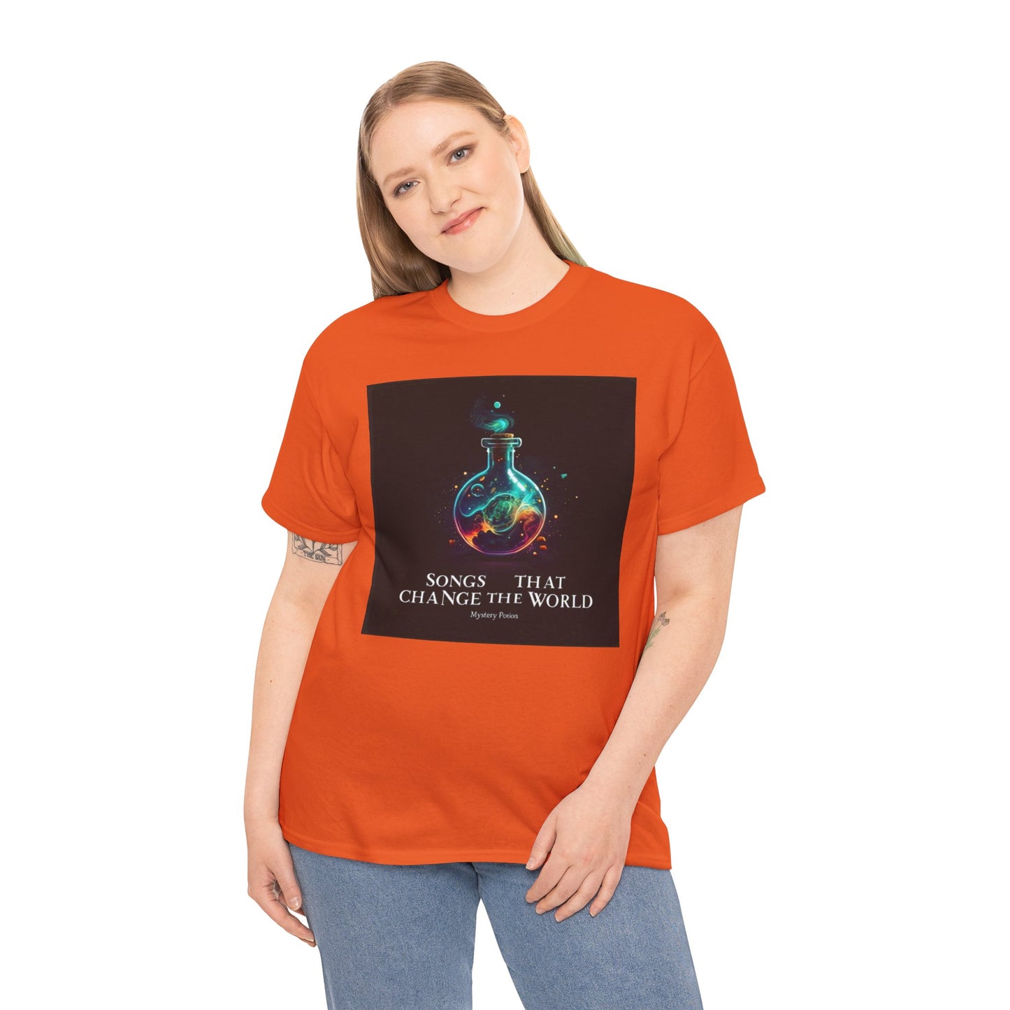 'Songs That Change The World' by Mystery Potion Viral Statement Tee