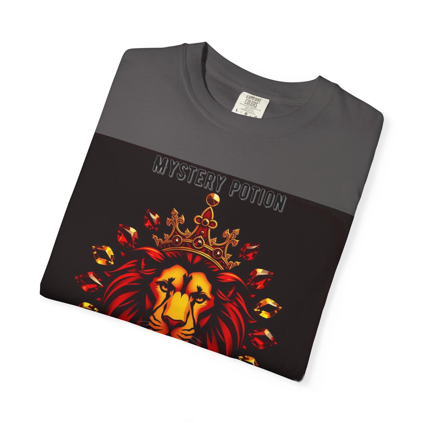 'This Is The Best Song You'll Ever Hear' by Mystery Potion, Bold Graphic Royal Lion T-Shirt, Unisex Tee, Streetwear Style, Gift for Lion Lovers, Perfect for Casual Outings, Unique Clothing