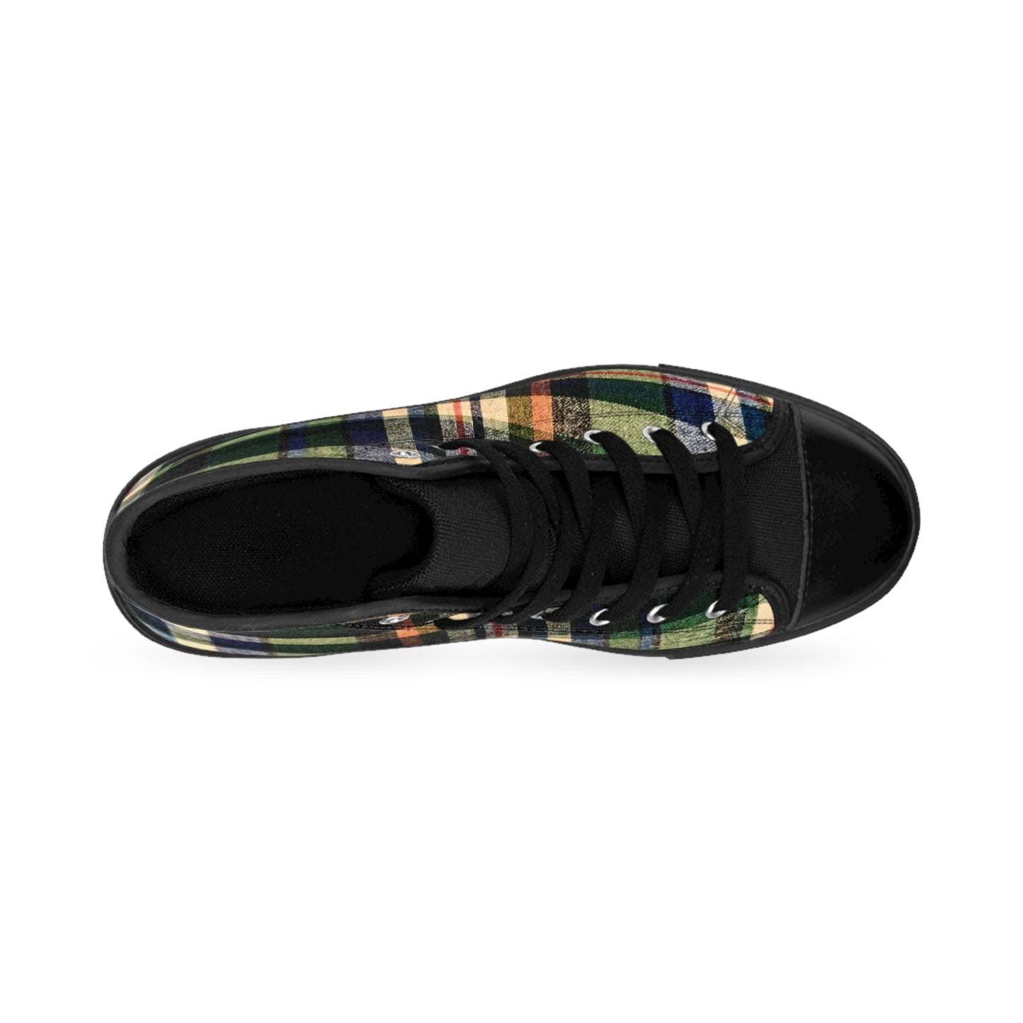 Plaid High Top Sneakers for Casual Style, Freedom Of Scotland, Men's Fashion Footwear, Trendy Sneakers, Plaid Sneakers for Everyday Wear, Gift for Him