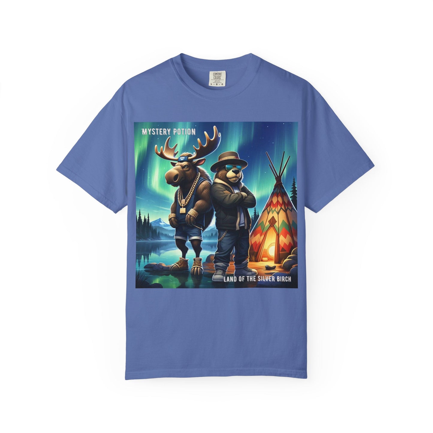 'Land Of The Silver Birch' by Mystery Potion, Unisex Garment-Dyed T-shirt