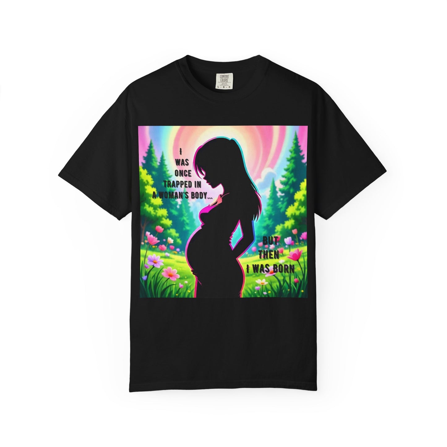 Maternity T-Shirt: I Was Once Trapped in Mom's Body, Pregnancy Gift, Baby Shower Shirt, Unisex Tee for Moms, Expecting Mothers