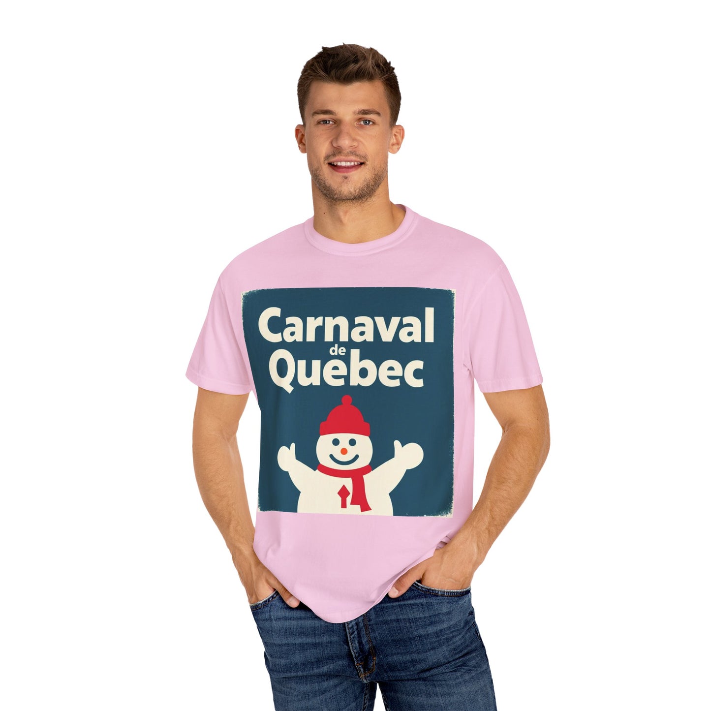 Quebec Carnaval Unisex T-Shirt, Winter Festival Tee, Handmade Vacation Souvenir, Holiday Gift Apparel, Quebec Celebration Shirt